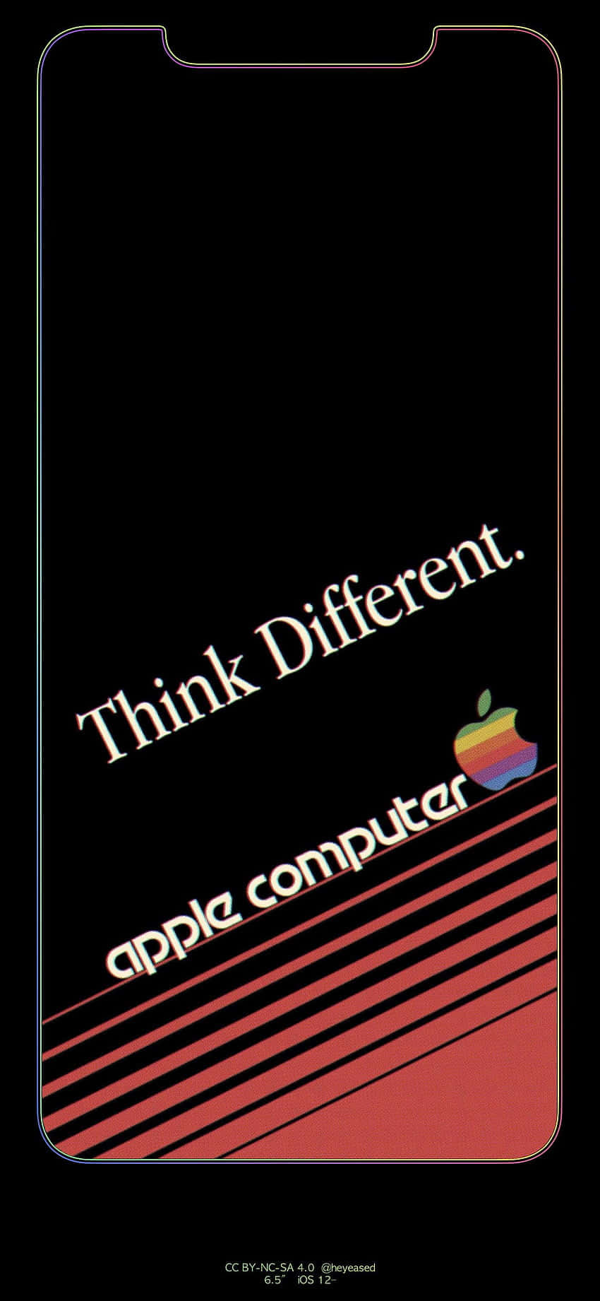 iPhone Xs Max Apple 배경화면 Think Different 배경화면