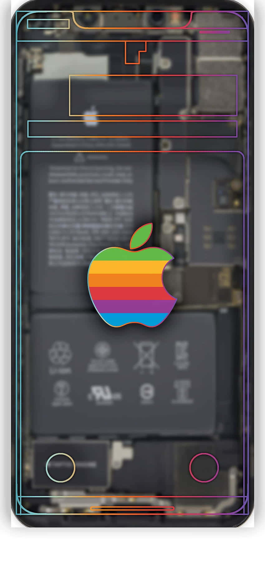 iPhone Xs Max Apple 투명 화면 배경 배경화면
