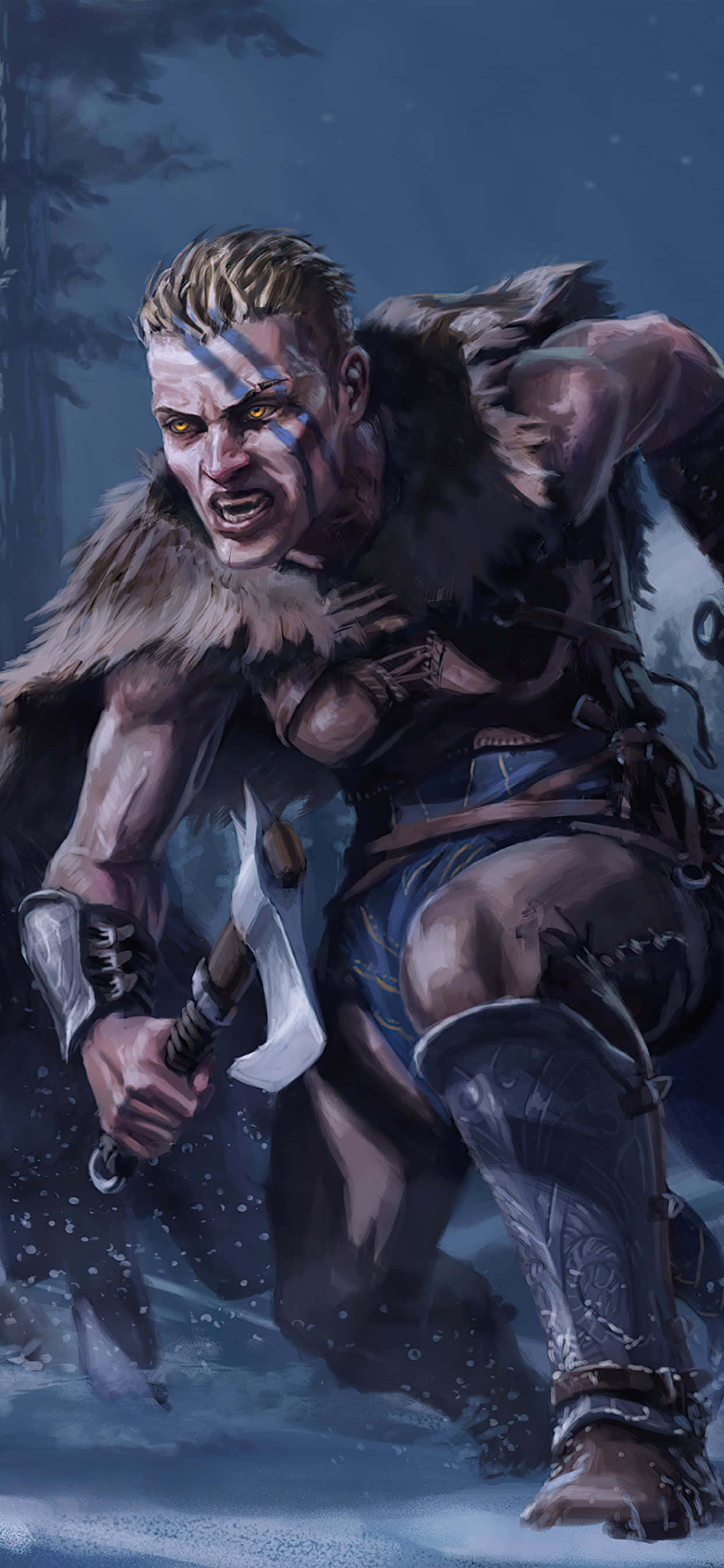 여성 바이킹 iPhone Xs Max Assassin's Creed Valhalla 배경화면