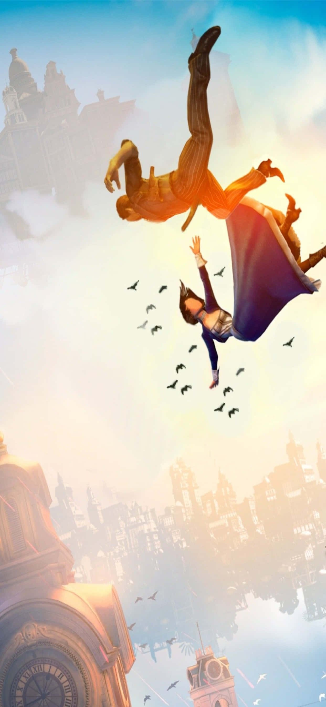 미적 애니메이션 iPhone Xs Max Bioshock Infinite 배경화면