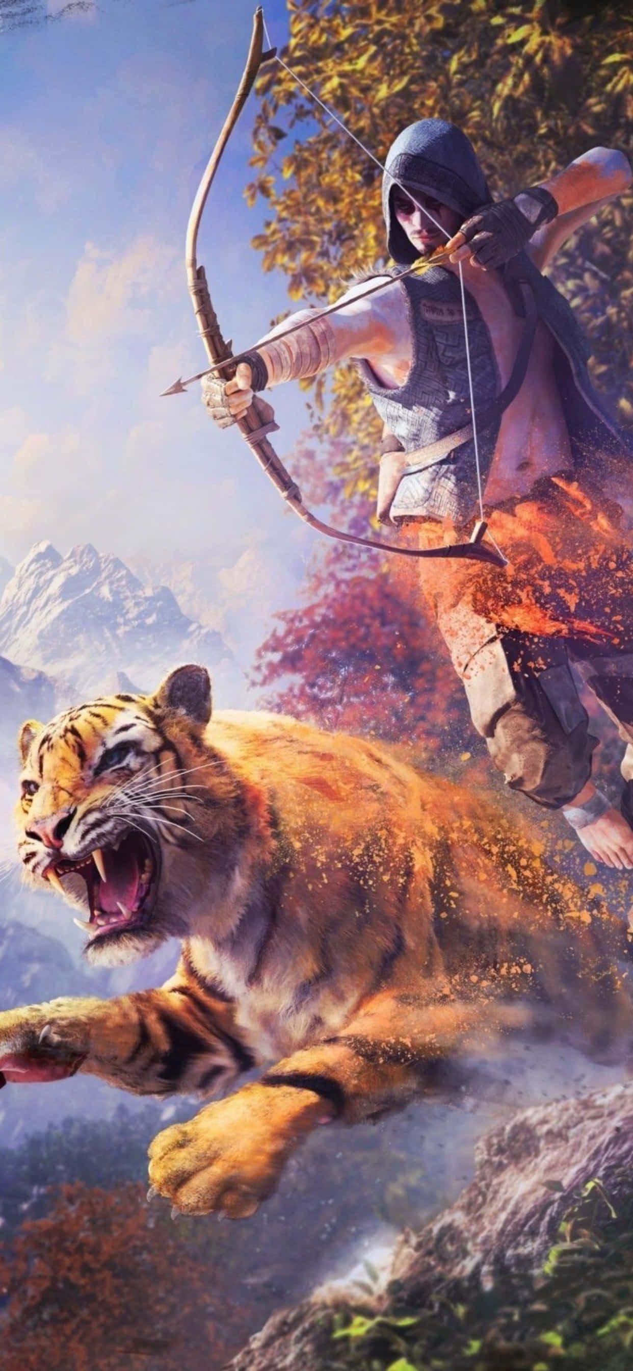iPhone Xs Max로 Far Cry 4를 탐험하며 아름다운 풍경과 매혹적인 전망을 목격하세요. 배경화면