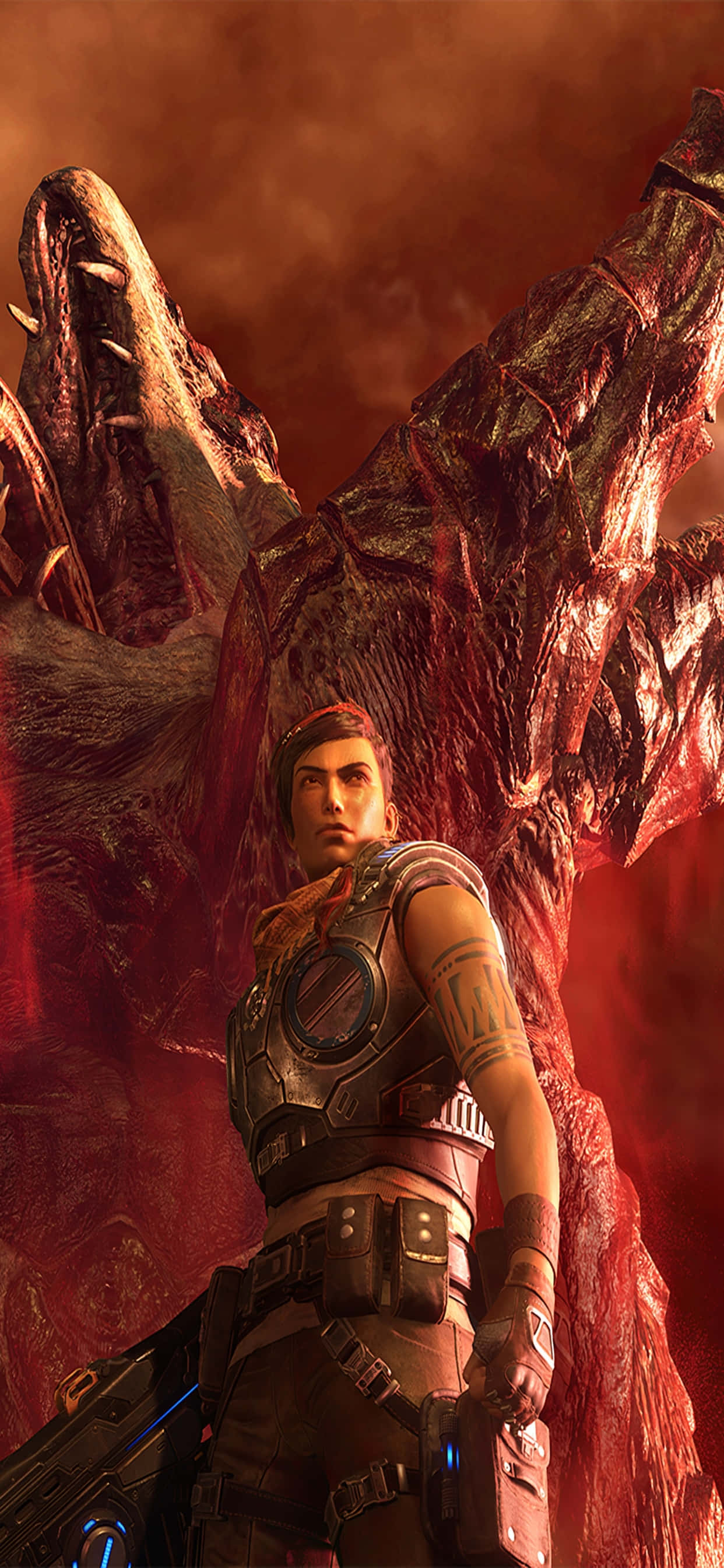 iPhone XS Max Gears Of War 5 Kait Kraken 배경화면