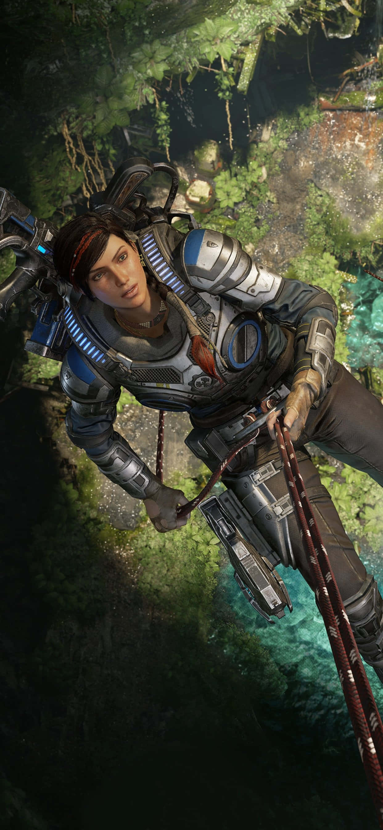 iPhone XS Max Gears Of War 5 Kait 등반 배경화면