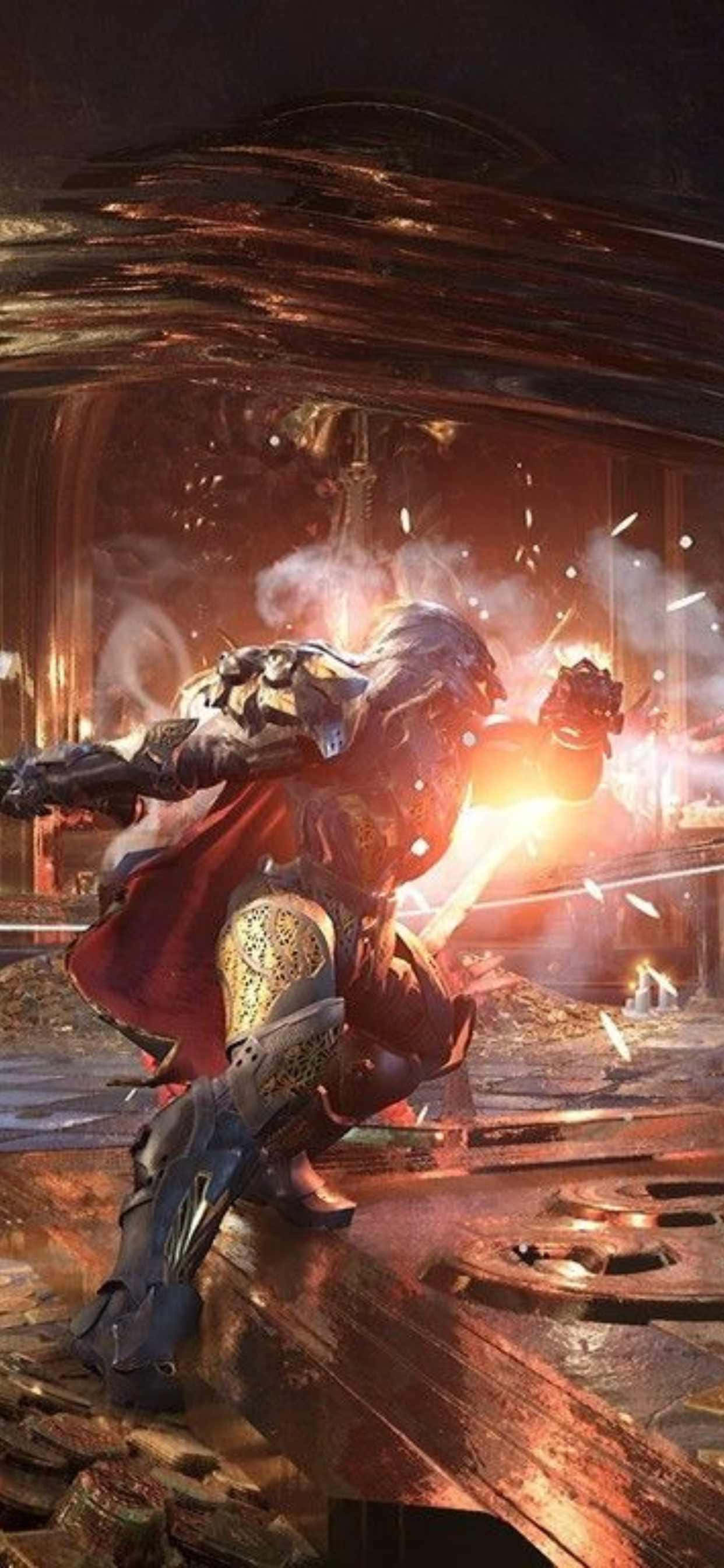 iPhone XS Max Godfall Silvermane 방어 배경화면