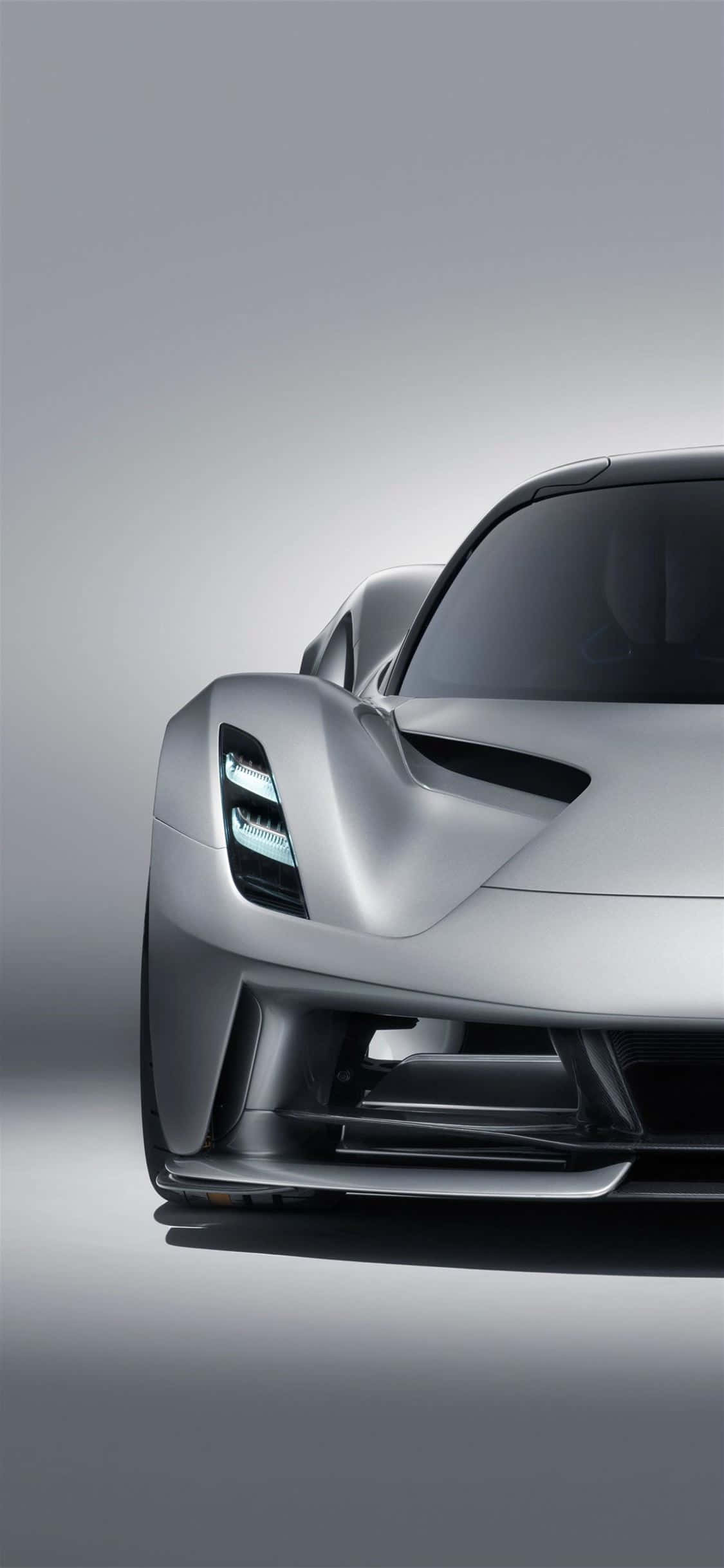 iPhone XS Max Project Cars 2 은색 Aspark Owl 배경 배경화면