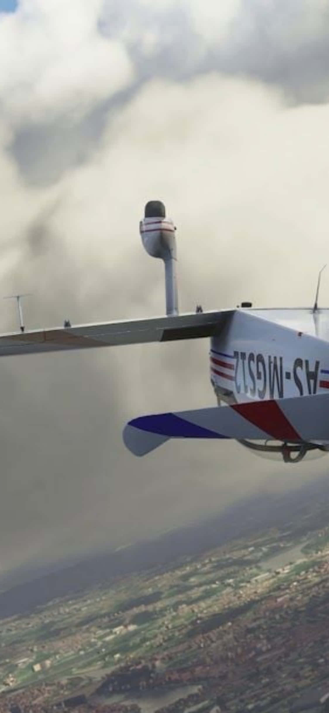 iPhone Xs와 Microsoft Flight Simulator로 하늘을 날아보세요 배경화면