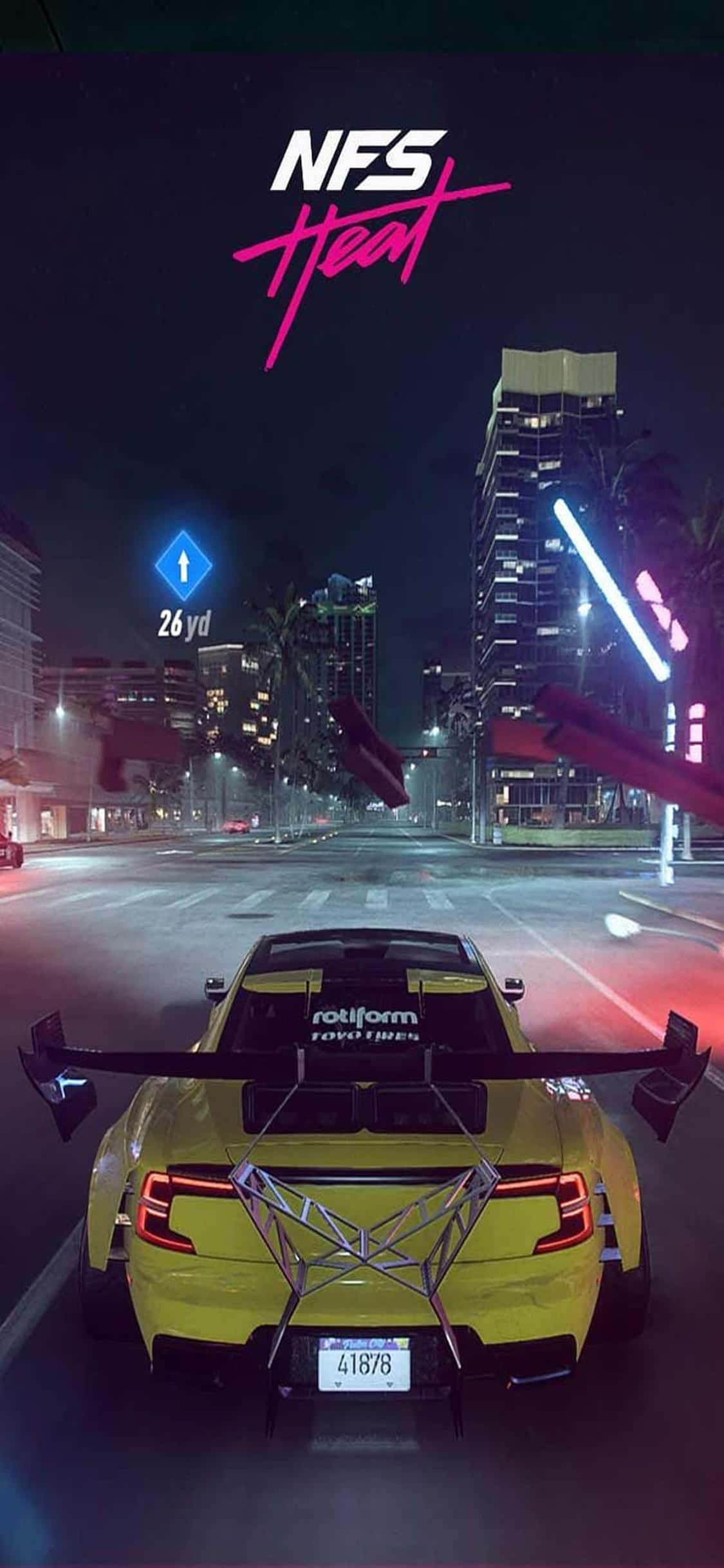 iPhone Xs에서 Need for Speed Heat로 짜릿한 질주를 즐기세요 배경화면