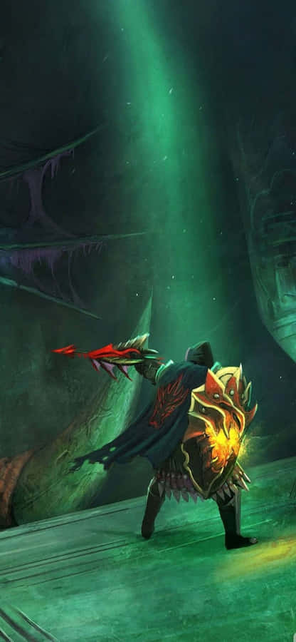 iPhone Xs Runescape 배경화면 동굴 속 전사 배경화면