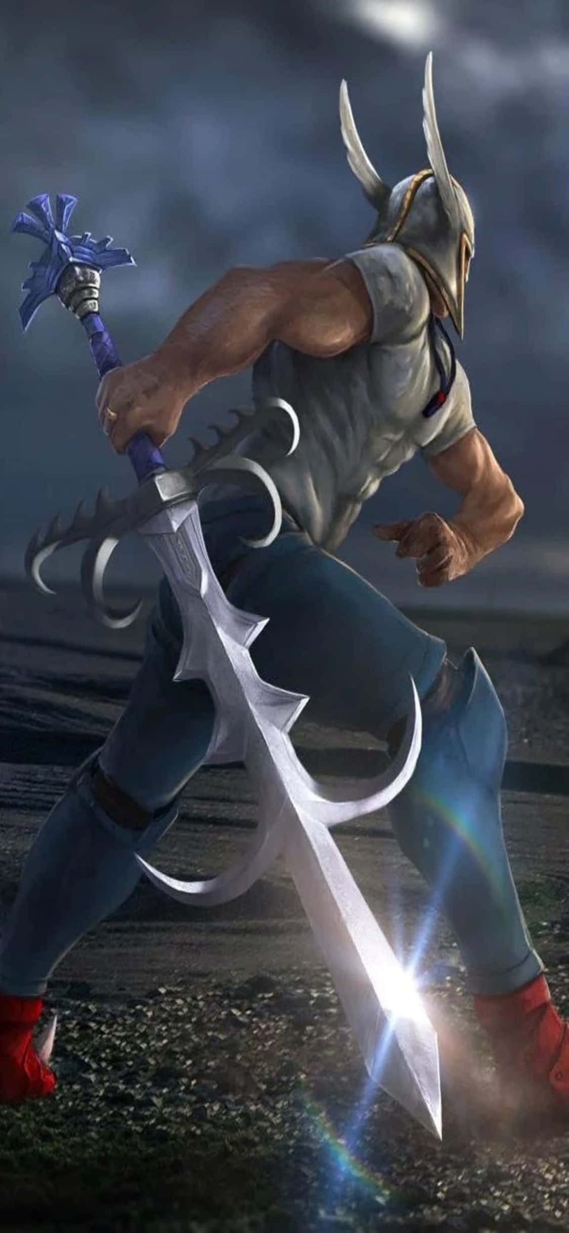 iPhone Xs Runescape 배경 검을 휘두르는 엘프메이지 배경화면