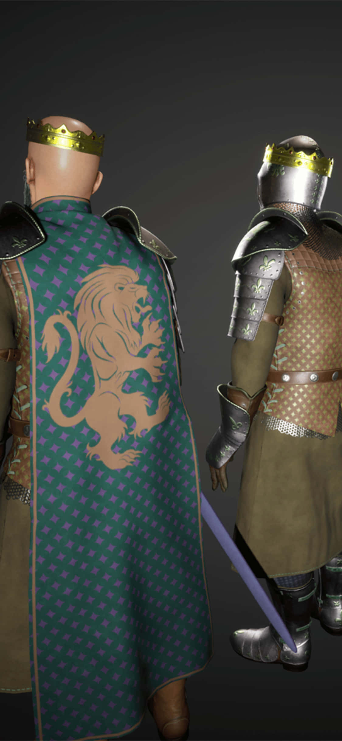 아이폰 XS 두 명의 Mordhau 전사 배경 배경화면