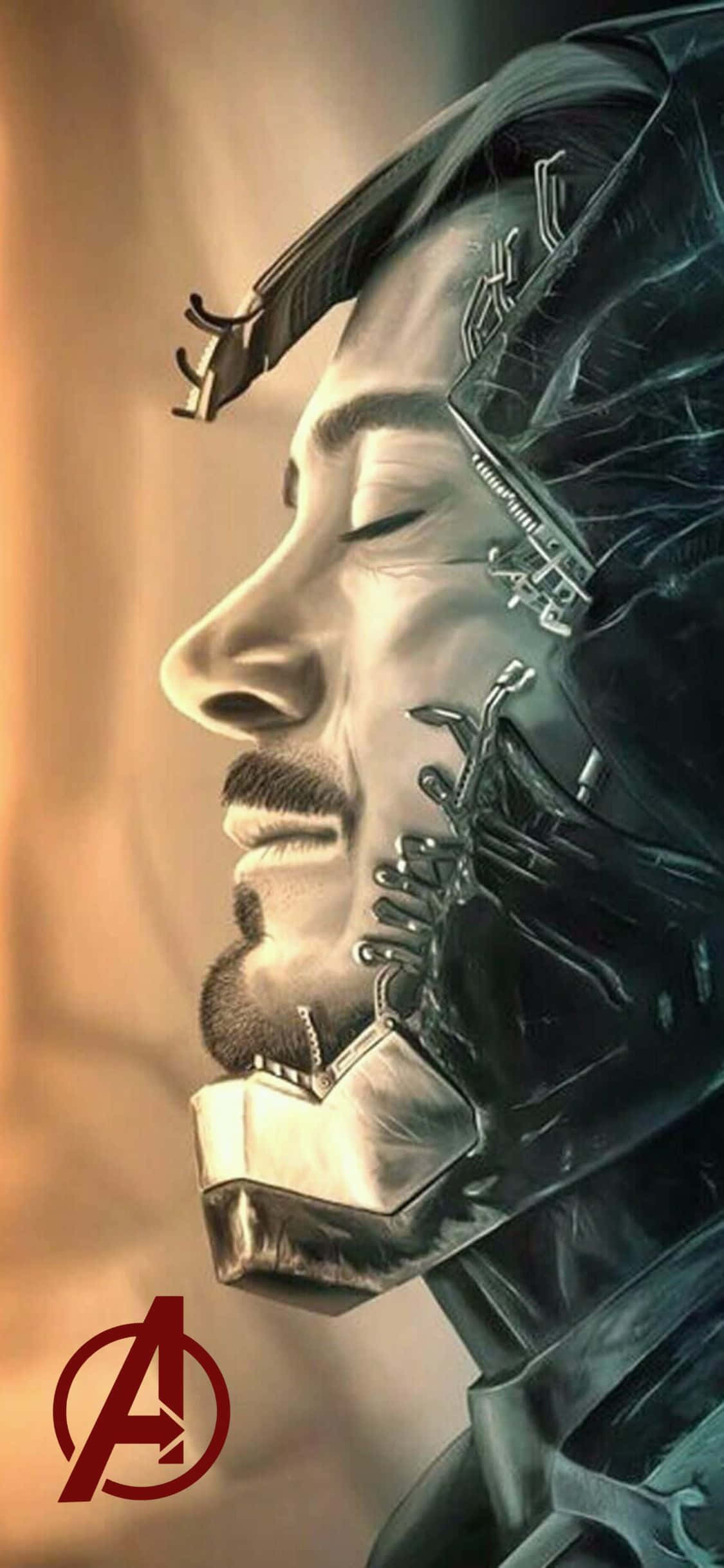 iPhone XS 어벤져스 배경화면 토니 스타크 휴식 배경화면