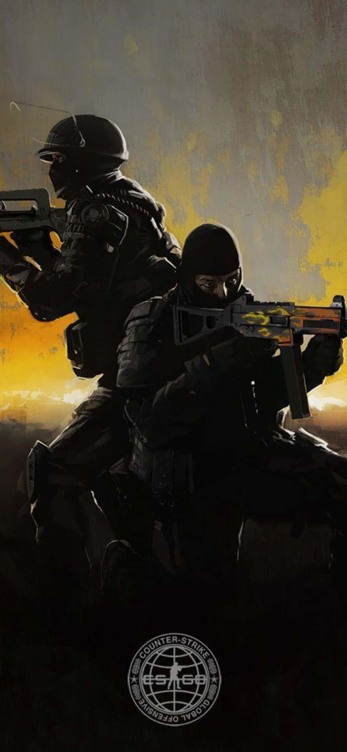 "iPhone XS에서 Counter-Strike: Global Offensive의 상대와 겨루세요!" 배경화면