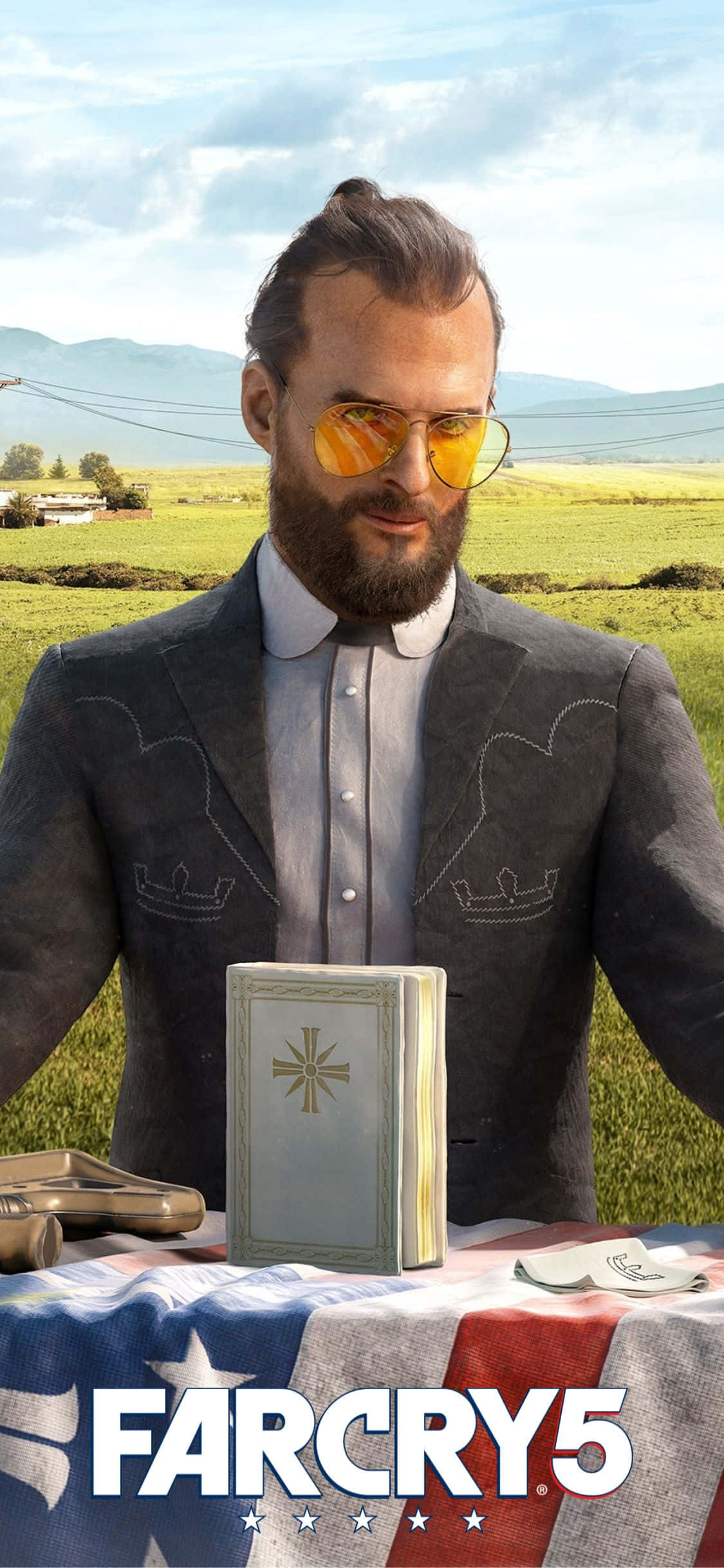 iPhone Xs에서 편안하게 Far Cry 5를 경험하세요 배경화면