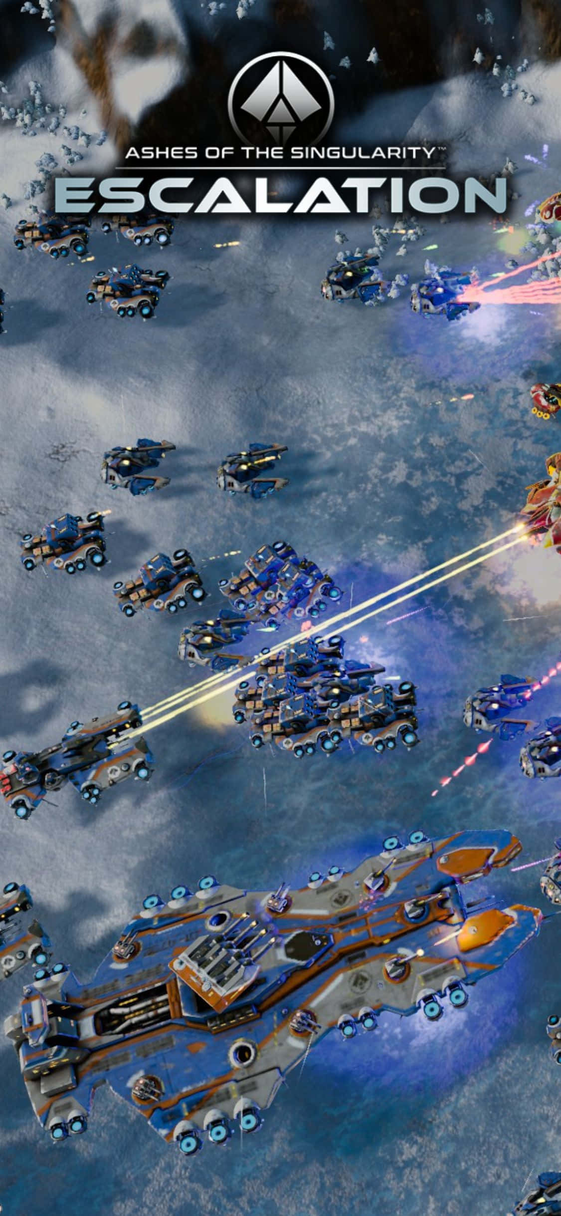 iPhone X에서 Ashes Of The Singularity Escalation으로 전략 실력을 시험해보세요 배경화면