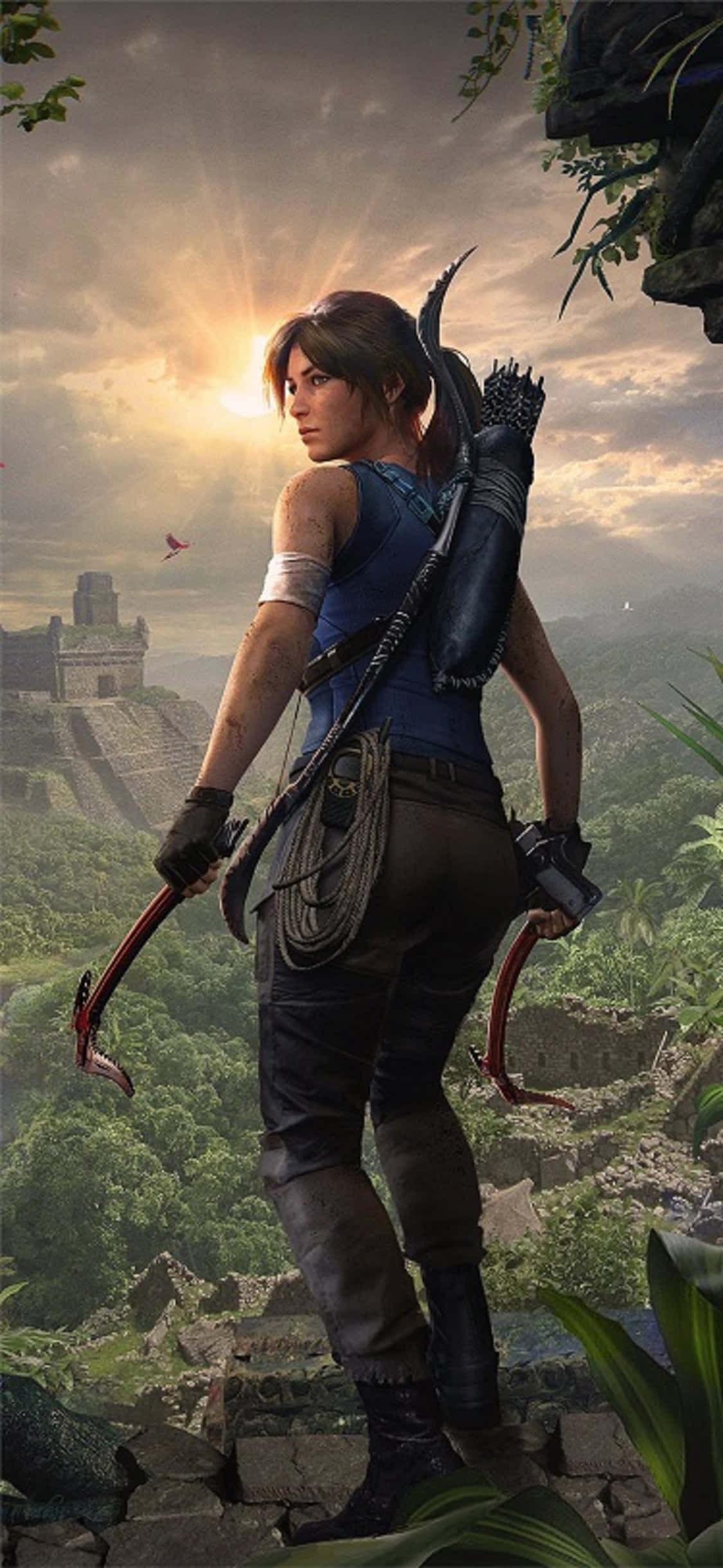 iPhone X에서 Shadow of the Tomb Raider의 숨막히는 비주얼 배경화면