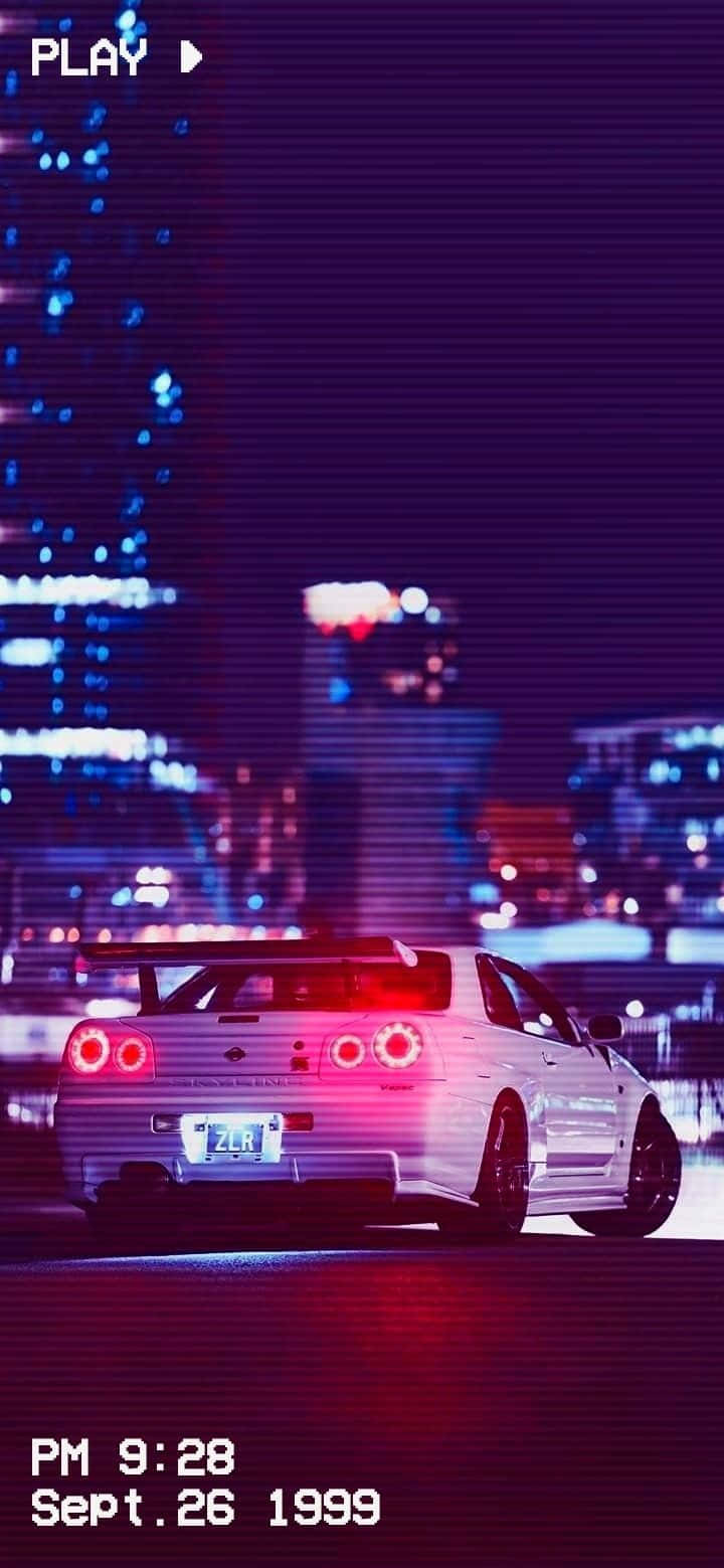 거리의 빈티지 자동차, 클래식 닛산 스카이라인 JDM 배경화면