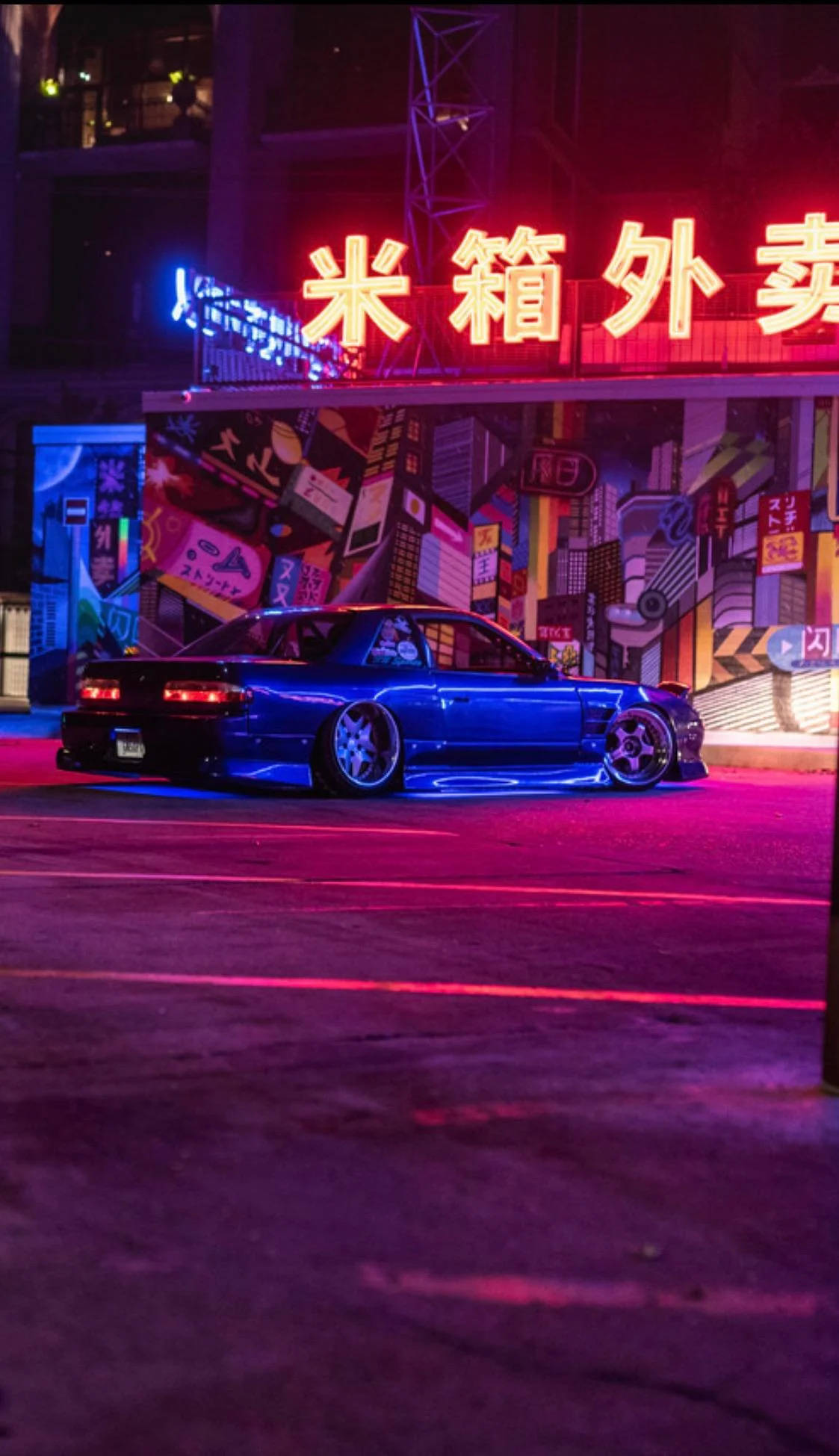 JDM 감성 블루 실비아 배경화면