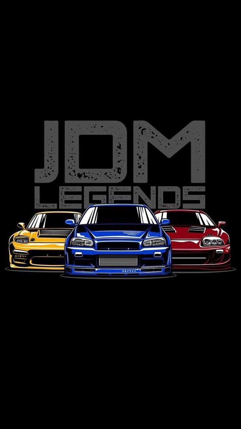 JDM 차량 블랙 배경 배경화면