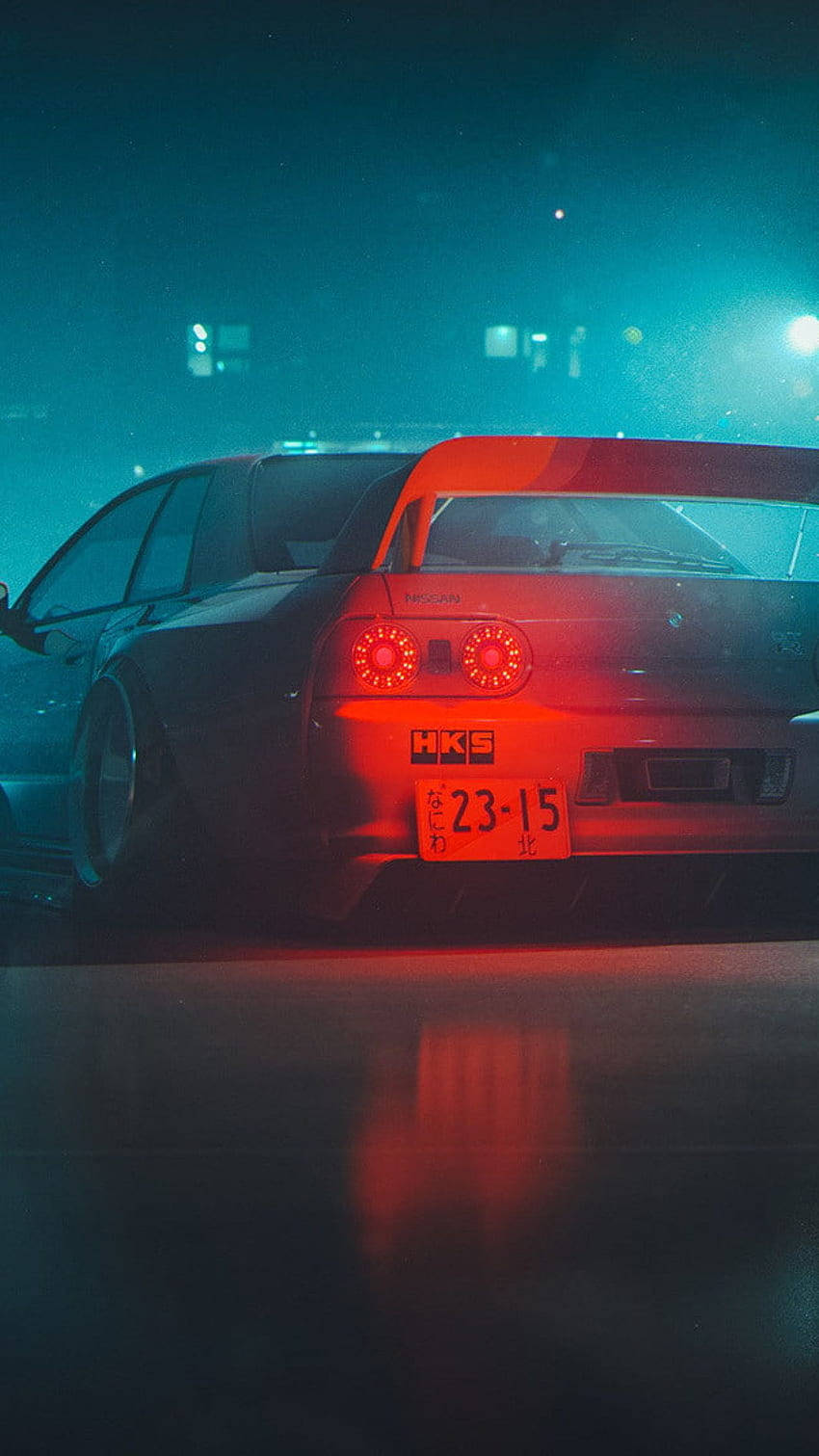 JDM 감성 안개 속 자동차 배경화면