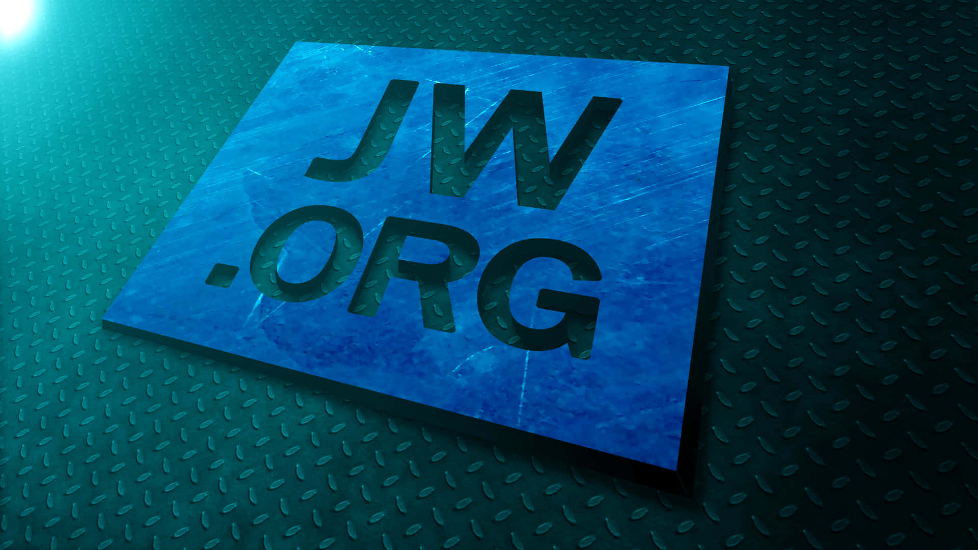 강철판 위 JWorg 로고 배경화면