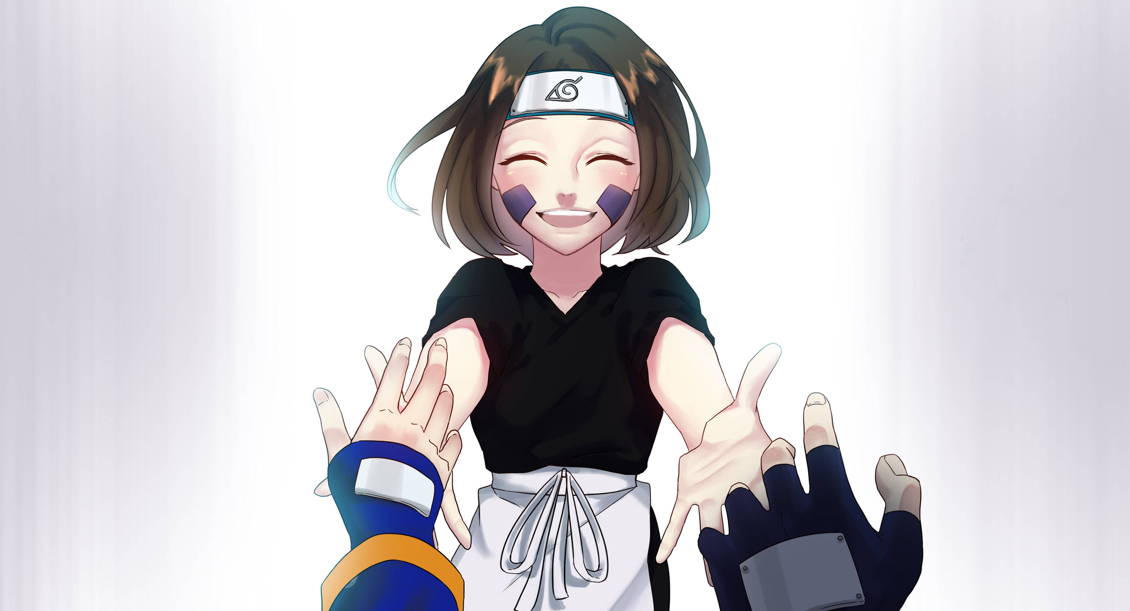 Kakashi Hatake 오비토 우치하 손을 뻗는 4K 배경화면