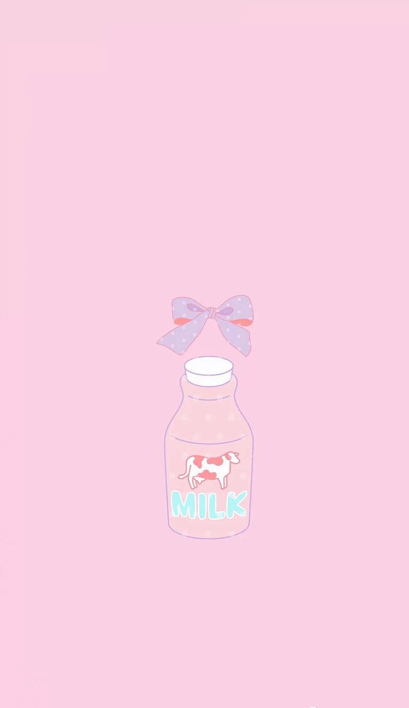 Kawaii HD 우유병 배경화면