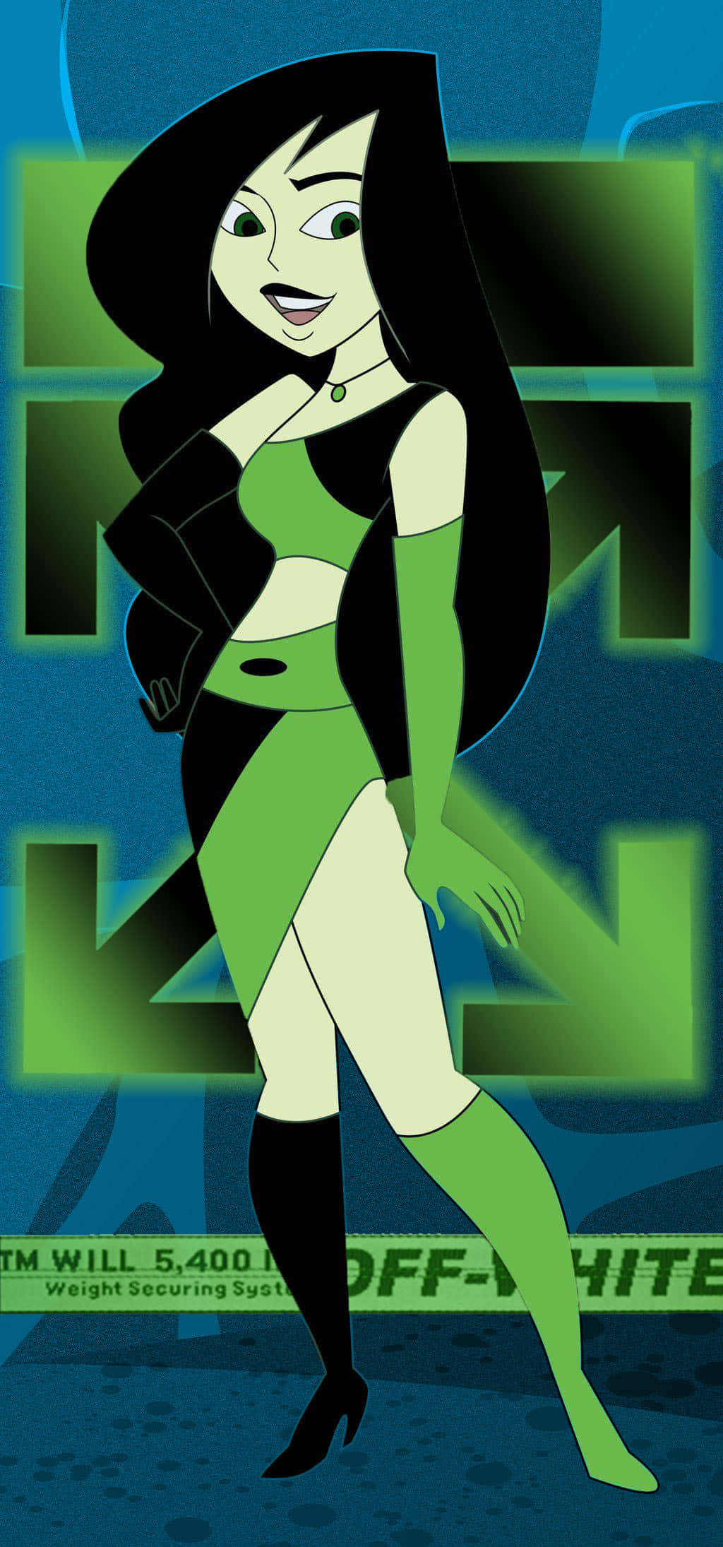Kim Possible Shego Off White iPhone 배경화면