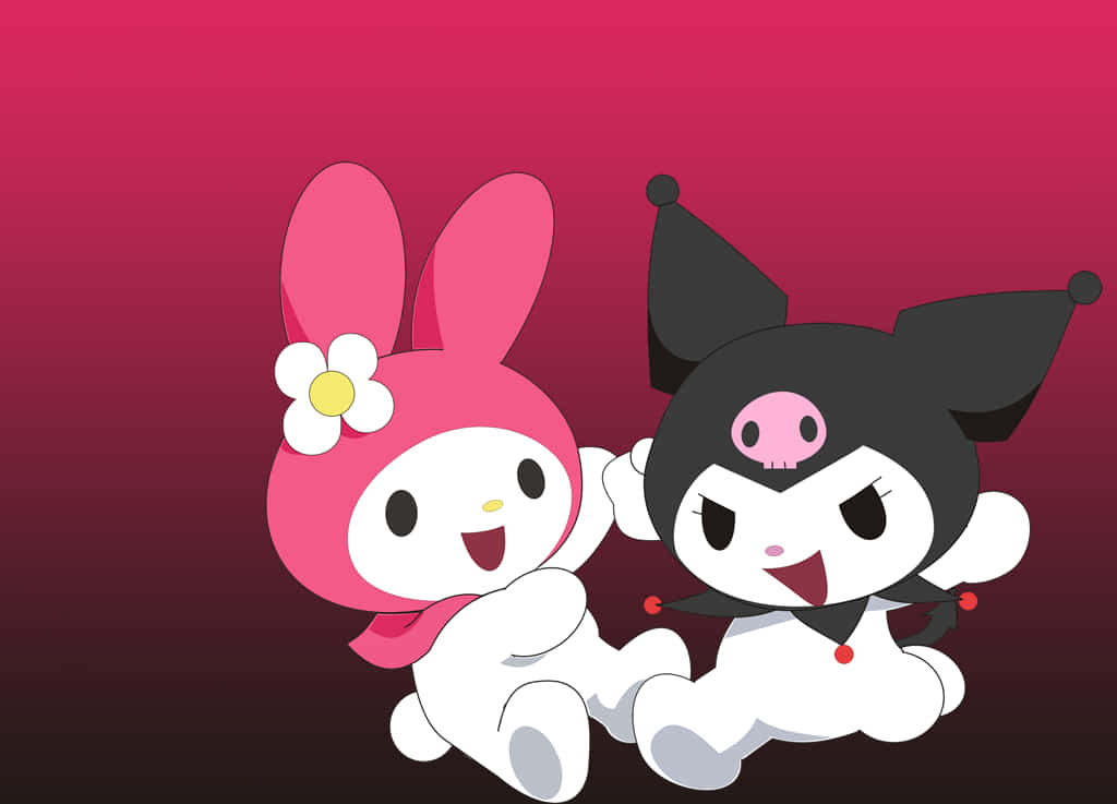 Kuromi와 My Melody 데스크탑 배경화면