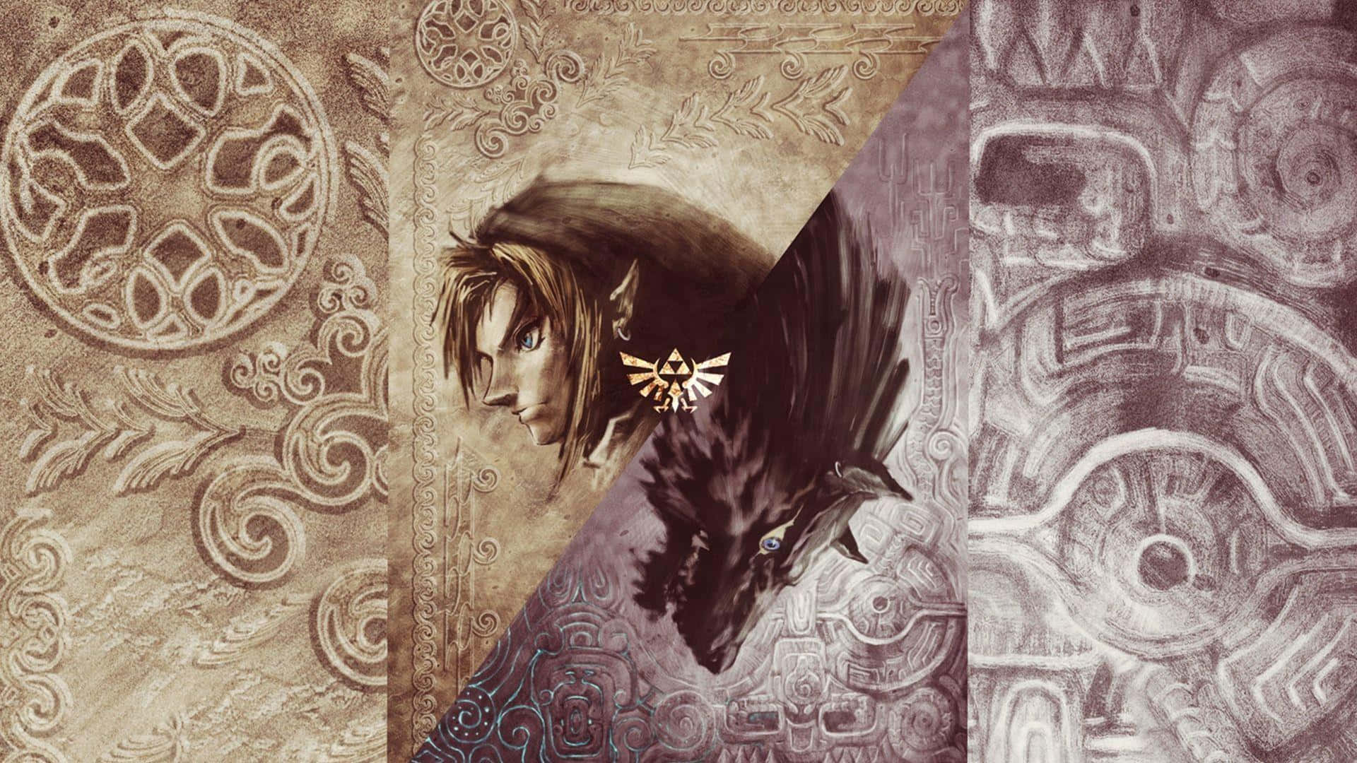Legend Of Zelda Twilight Princess 링크와 늑대 링크 배경화면