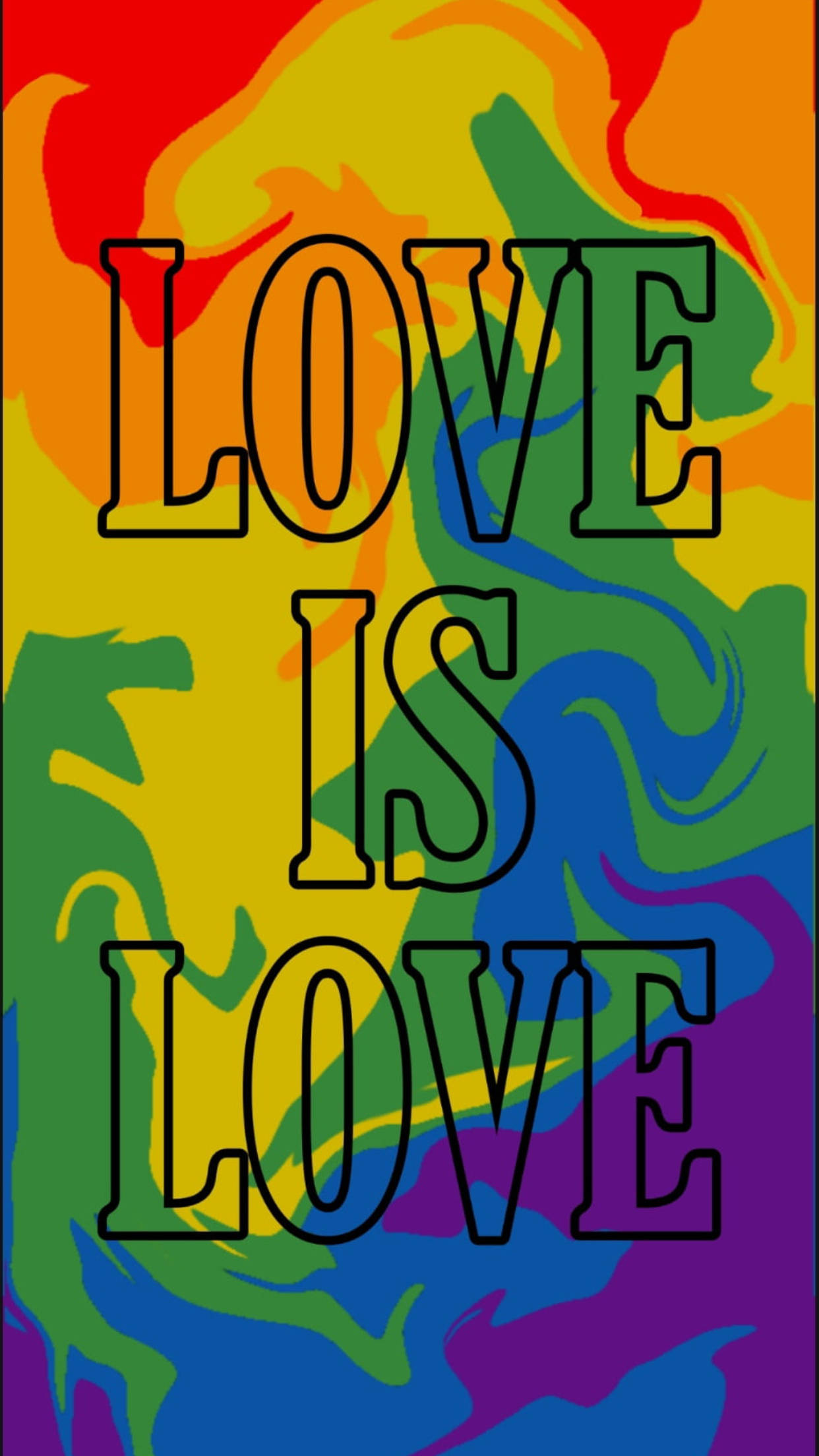 추상 러브 이즈 러브 LGBT 폰 배경화면