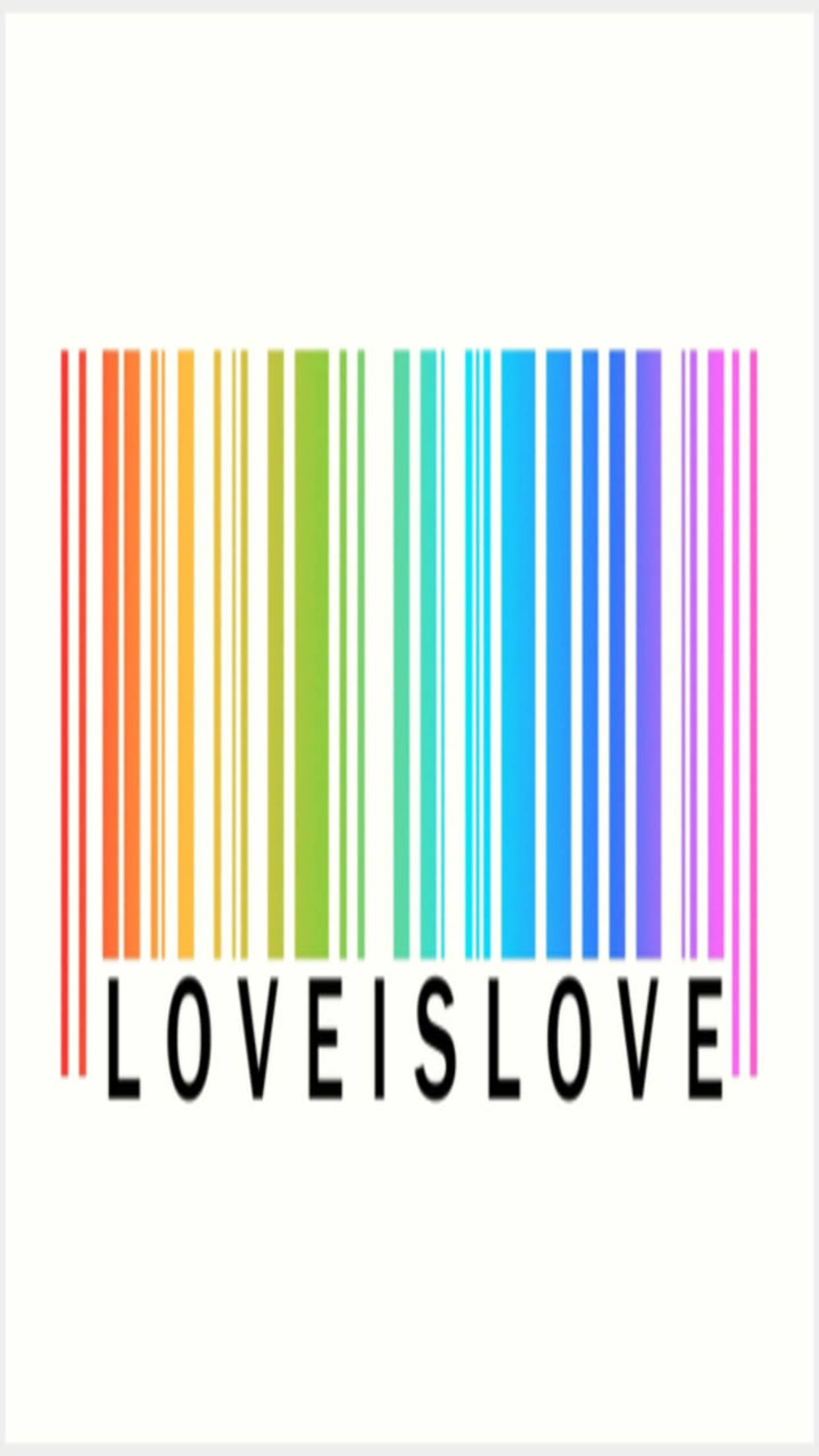 컬러풀 바코드 LGBT 폰 배경화면