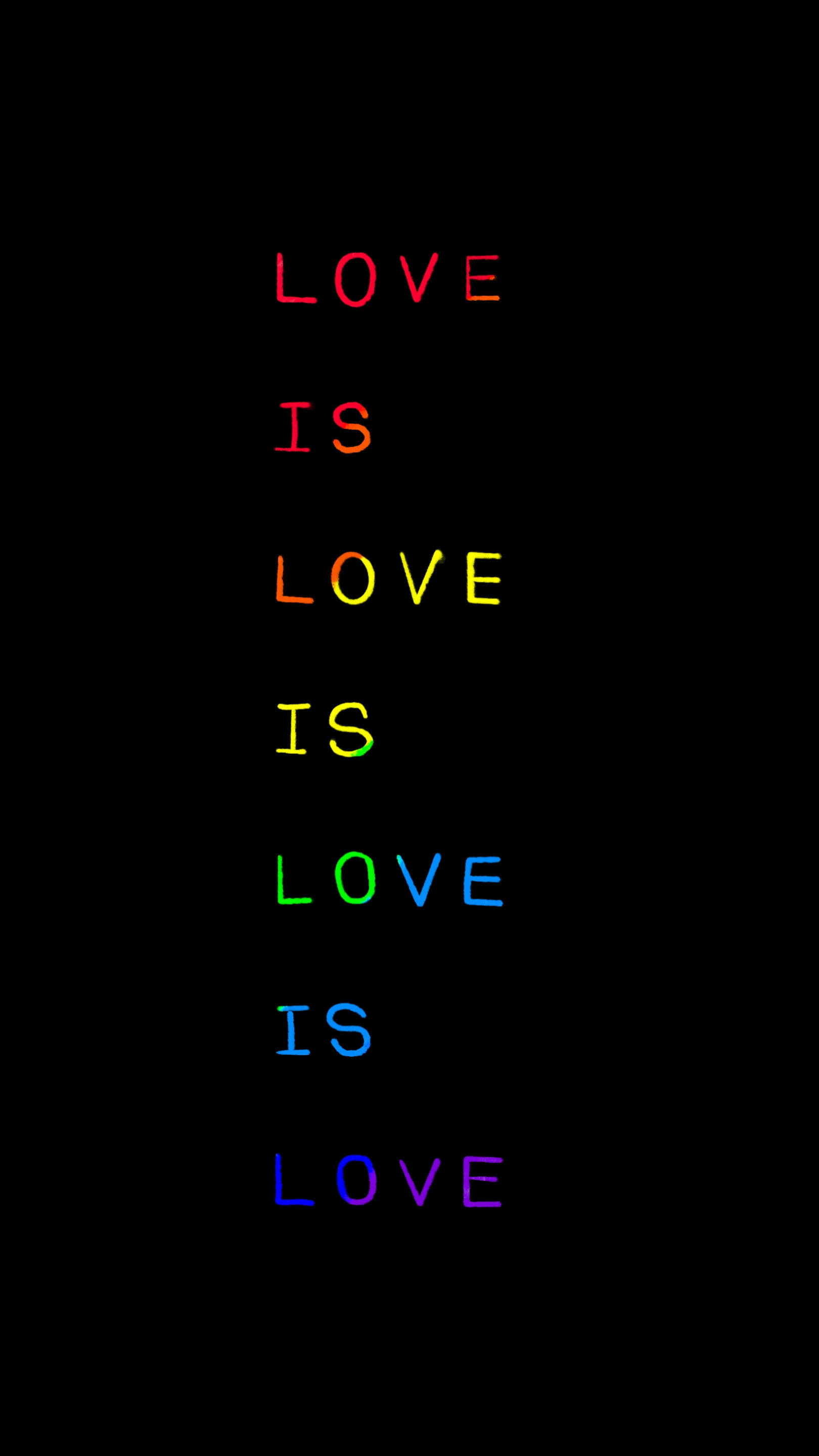 사랑은 사랑이다 텍스트 LGBT 폰 배경화면