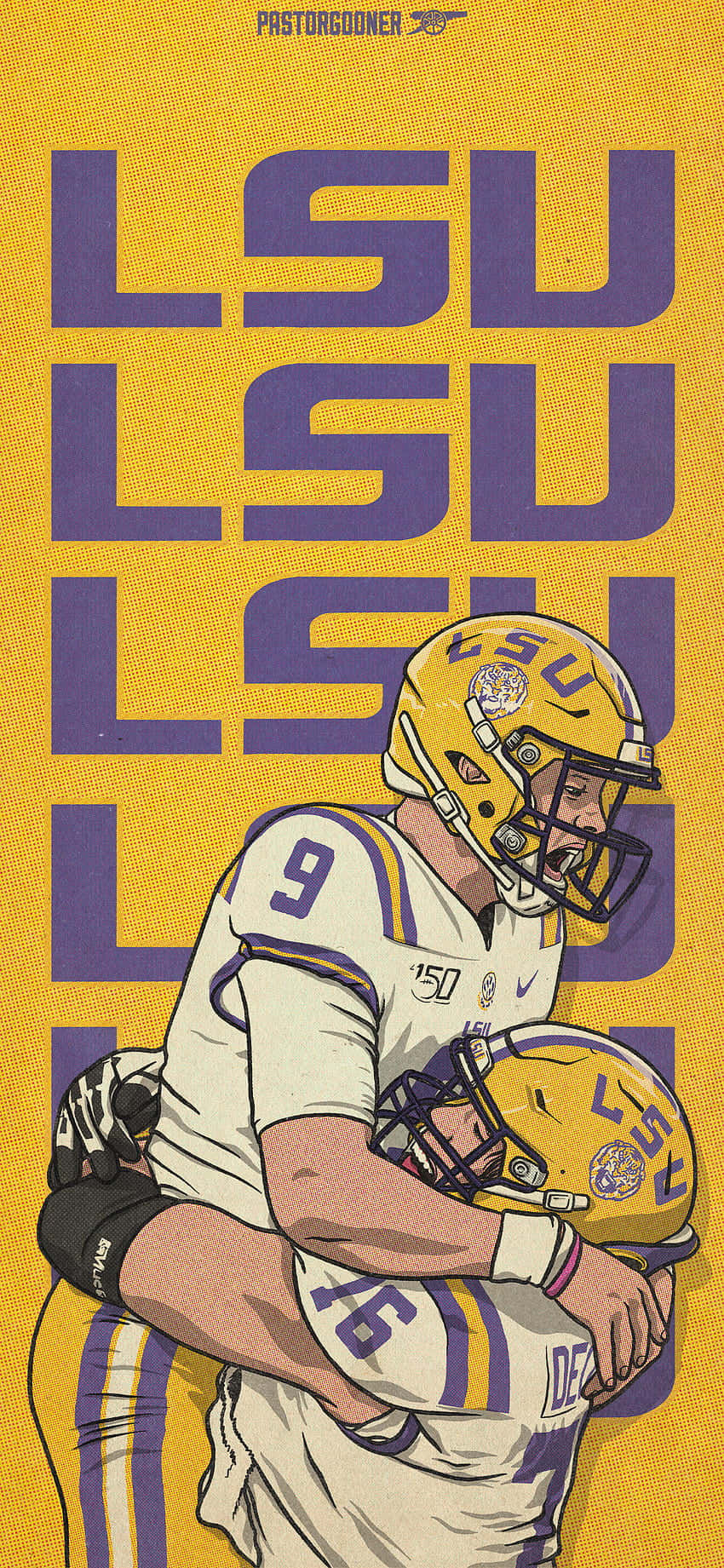 LSU 타이거즈의 승리의 포효 배경화면