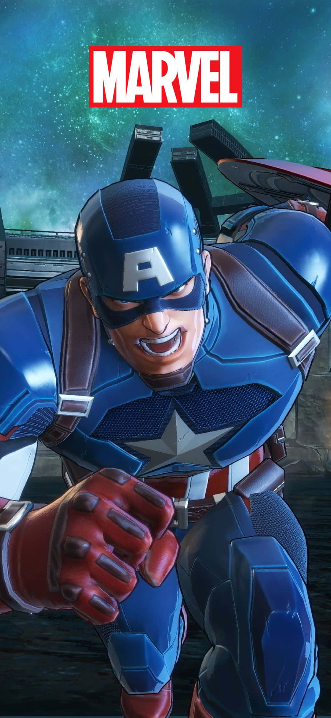 Marvel Ultimate Alliance 3 캡틴 아메리카 iPhone XS 마블 배경 배경화면