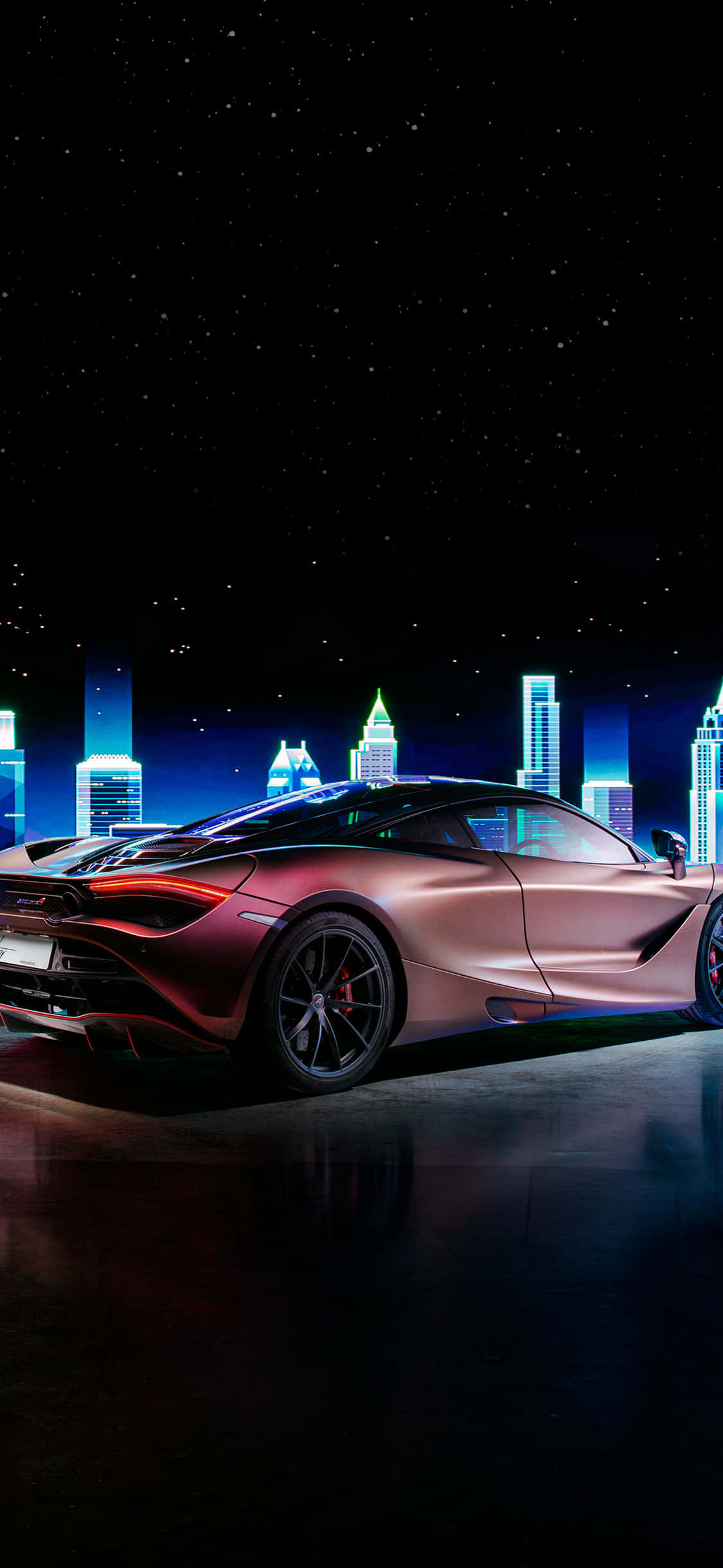 McLaren 720s와 iPhone Xs로 불타는 속도 배경화면