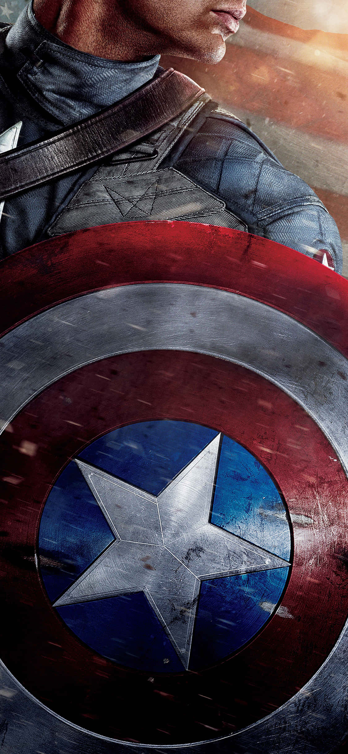 MCU 히어로 캡틴 아메리카 방패 배경화면