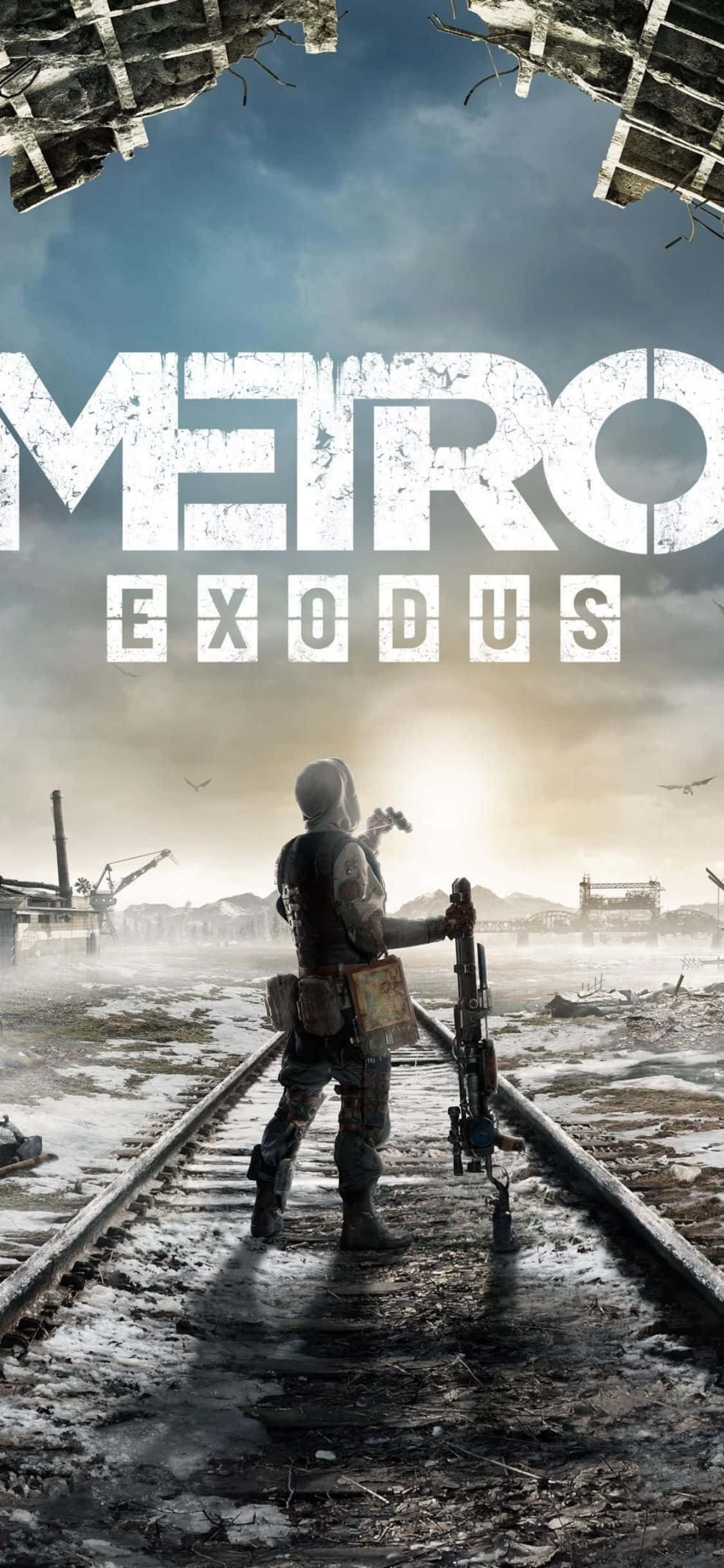 "Metro Exodus" for iPhone X에서 포스트 아포칼립스 위험을 용감히 탐험하세요 배경화면