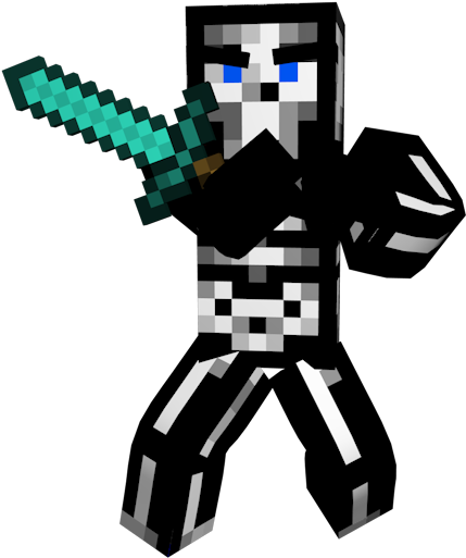 Minecraft_ 캐릭터_ 검_ 든_ 모습.PNG 배경화면