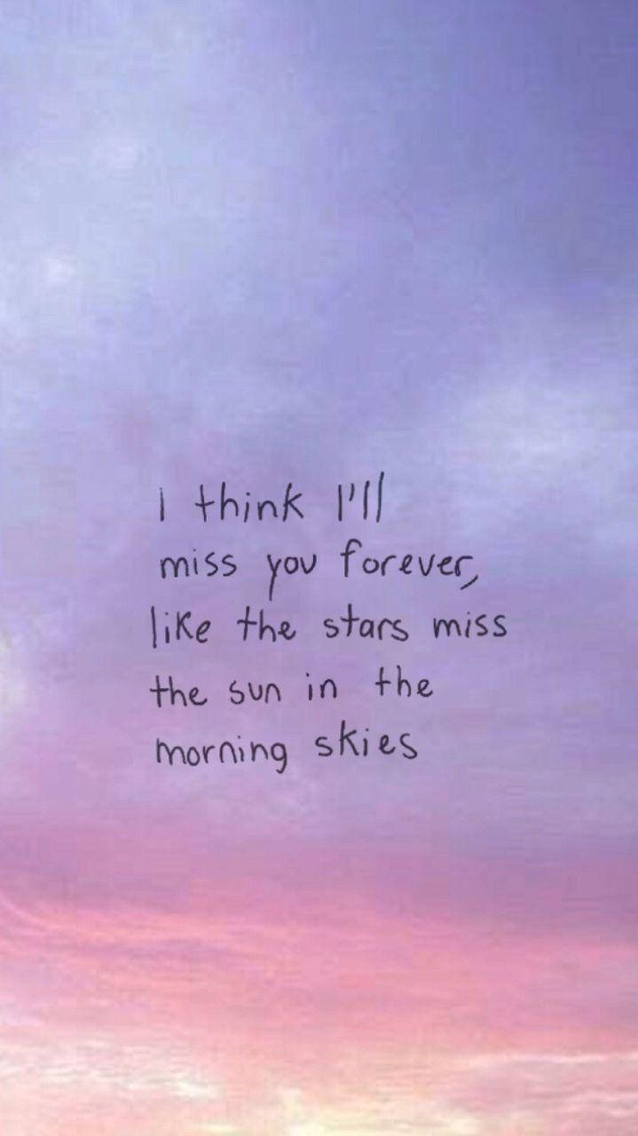 Missing You Summertime Sadness 가사 배경화면