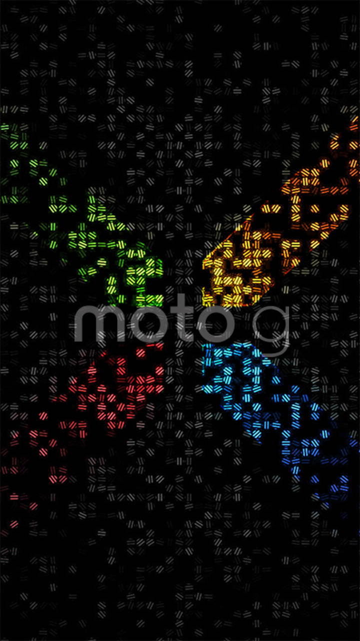 Motorola Colorful In Black 배경화면
