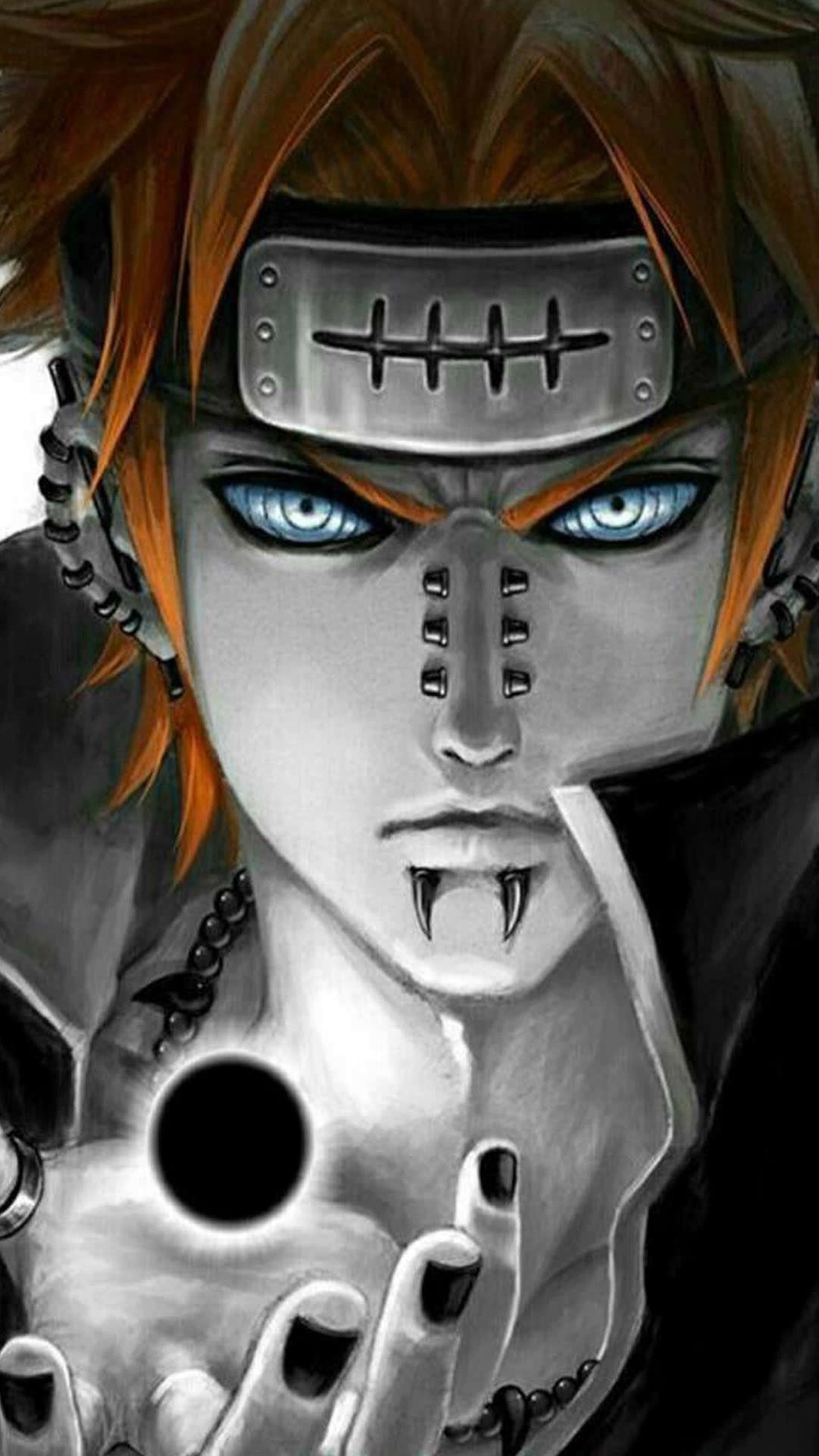 Naruto Pain 클로즈업 4K 배경화면