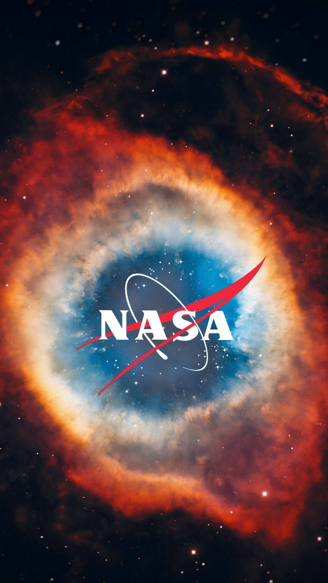 NASA 로고 성운 스타일 아이폰 배경화면