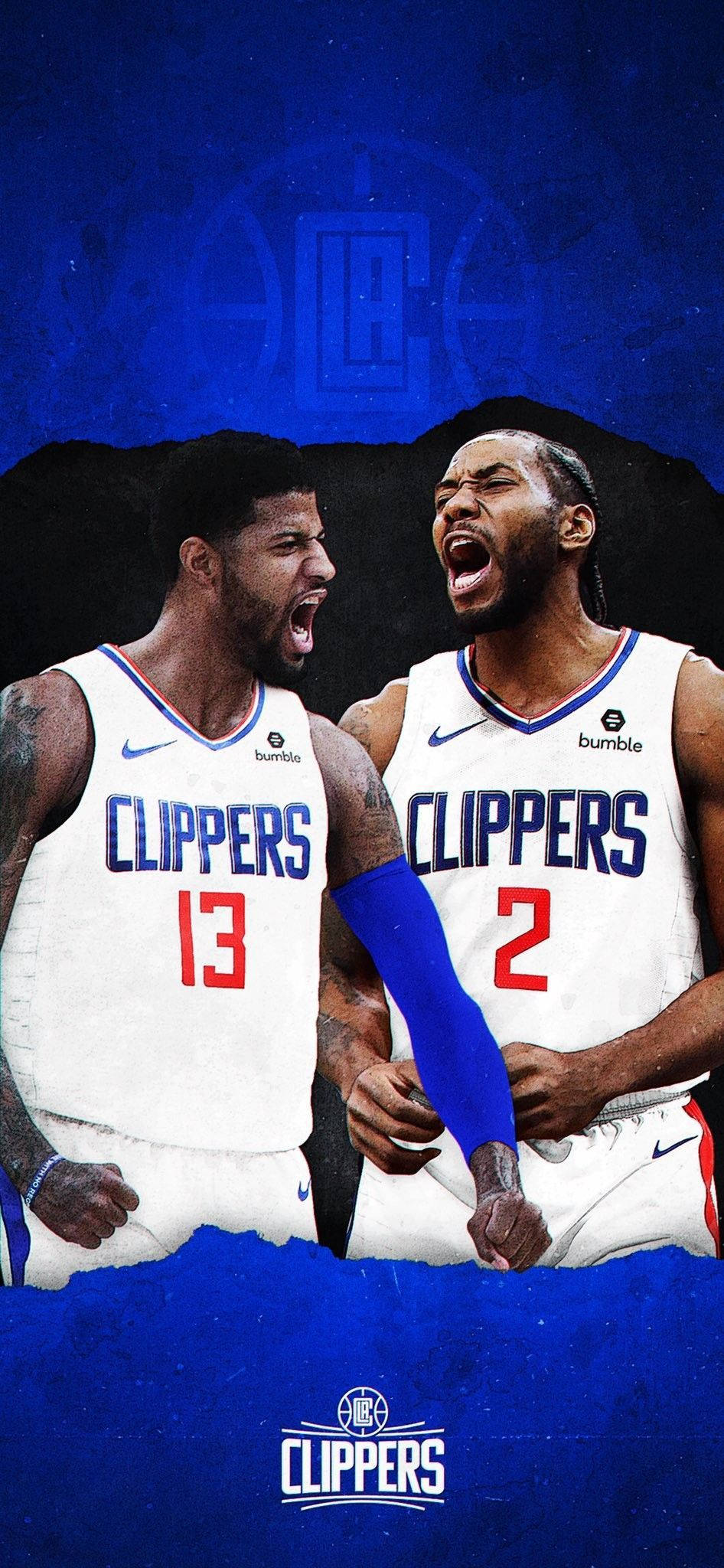 NBA 카와이 레너드와 폴 조지 배경화면