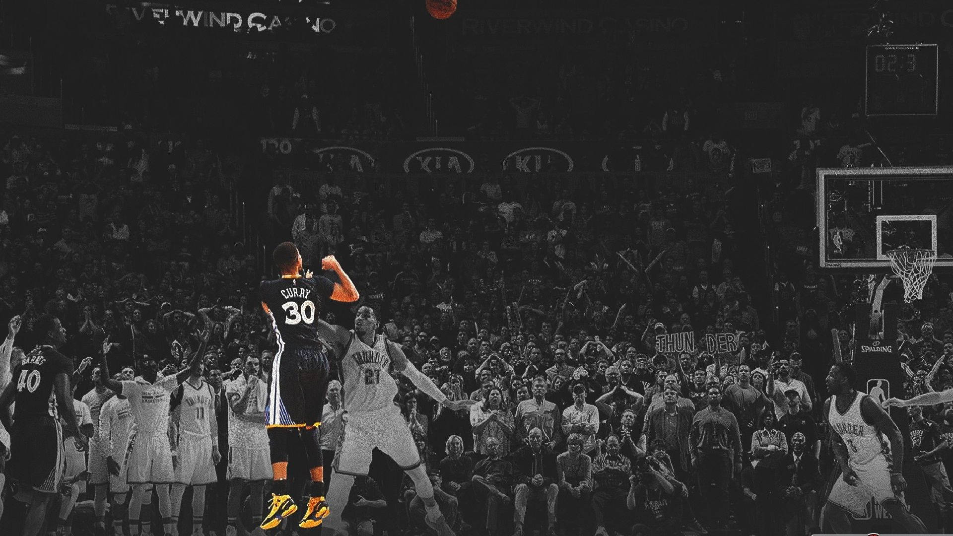 스테판 커리 NBA 데스크탑 탈색 배경화면