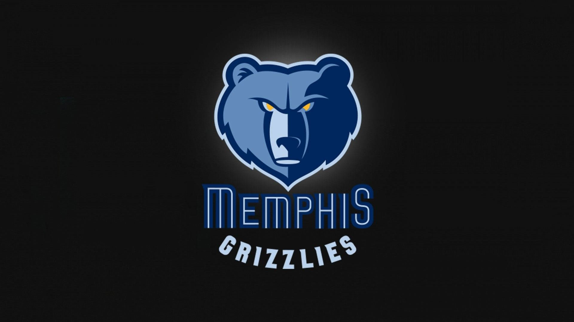 블랙 앤 블루 NBA 멤피스 그리즐리스 로고 배경화면