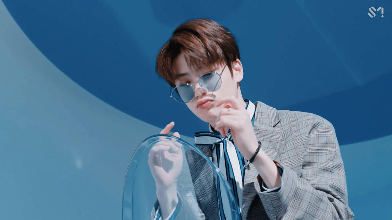 Nct 컴퓨터 블루 선글라스 배경화면