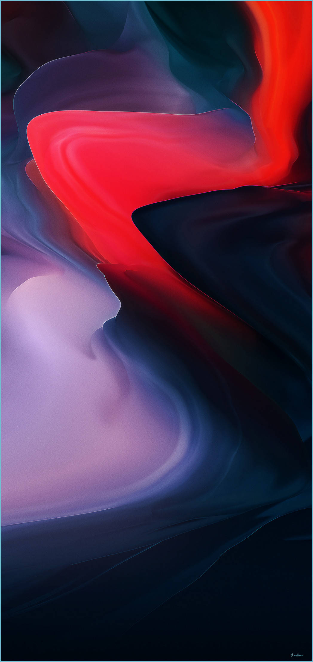 "우아한 OnePlus 9 Pro 다크 레드 추상 디자인" 배경화면