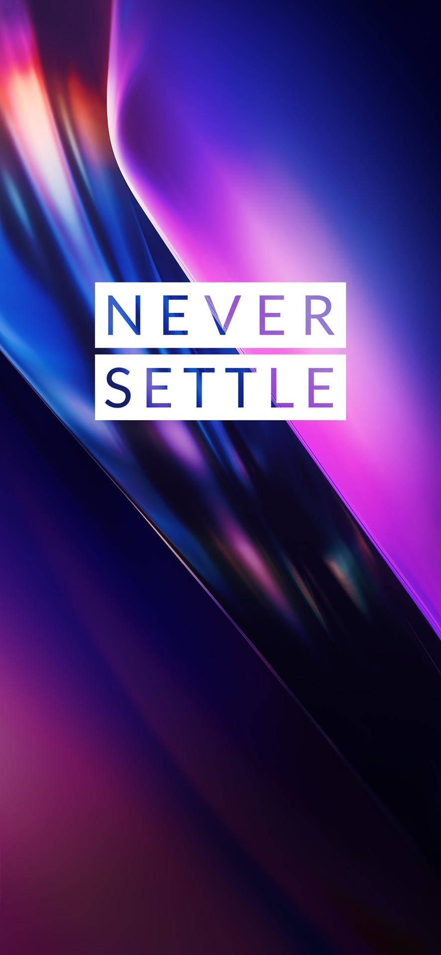 OnePlus Violet Never Settle 배경화면