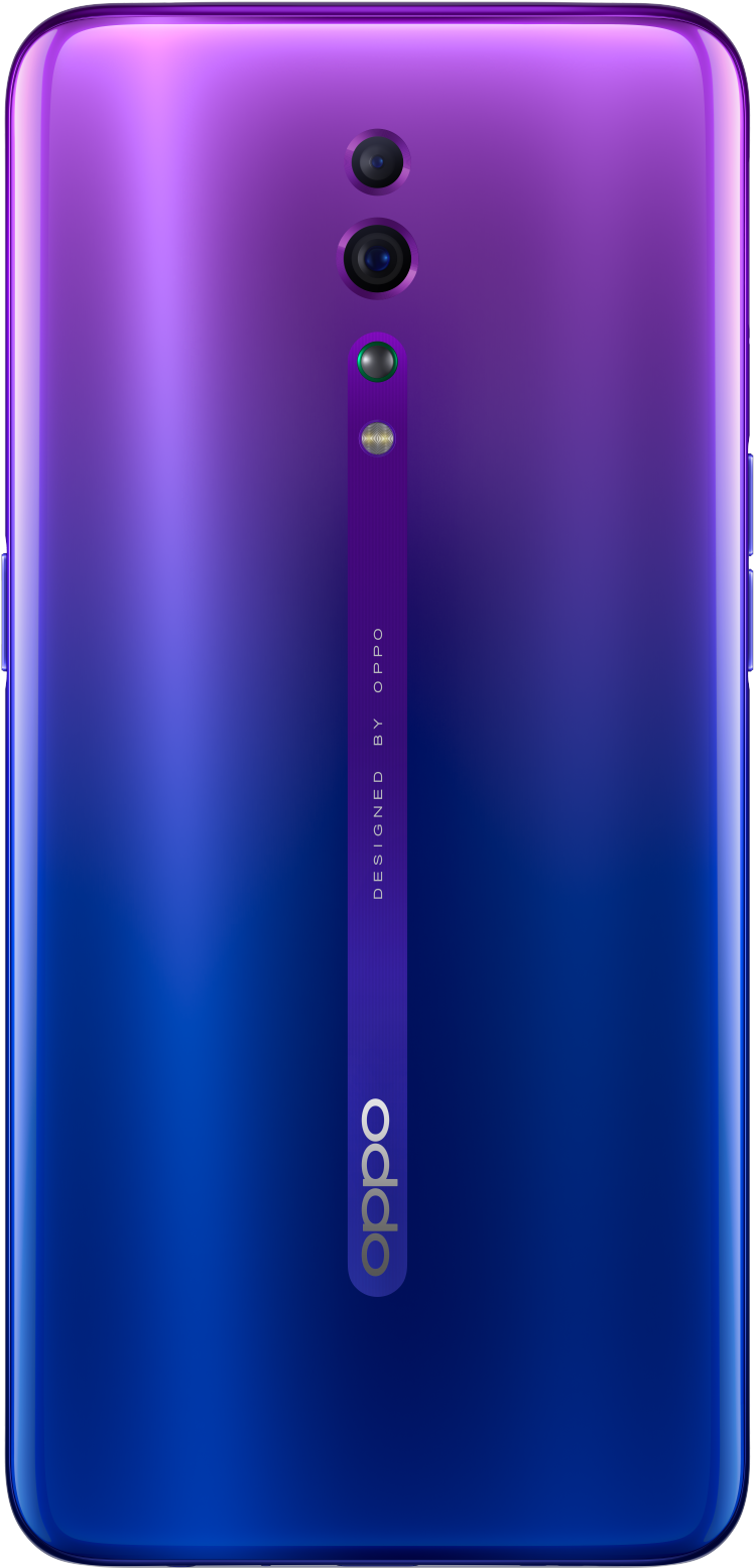 Oppo 스마트폰 퍼플 그라데이션 후면 카메라 디자인 배경화면