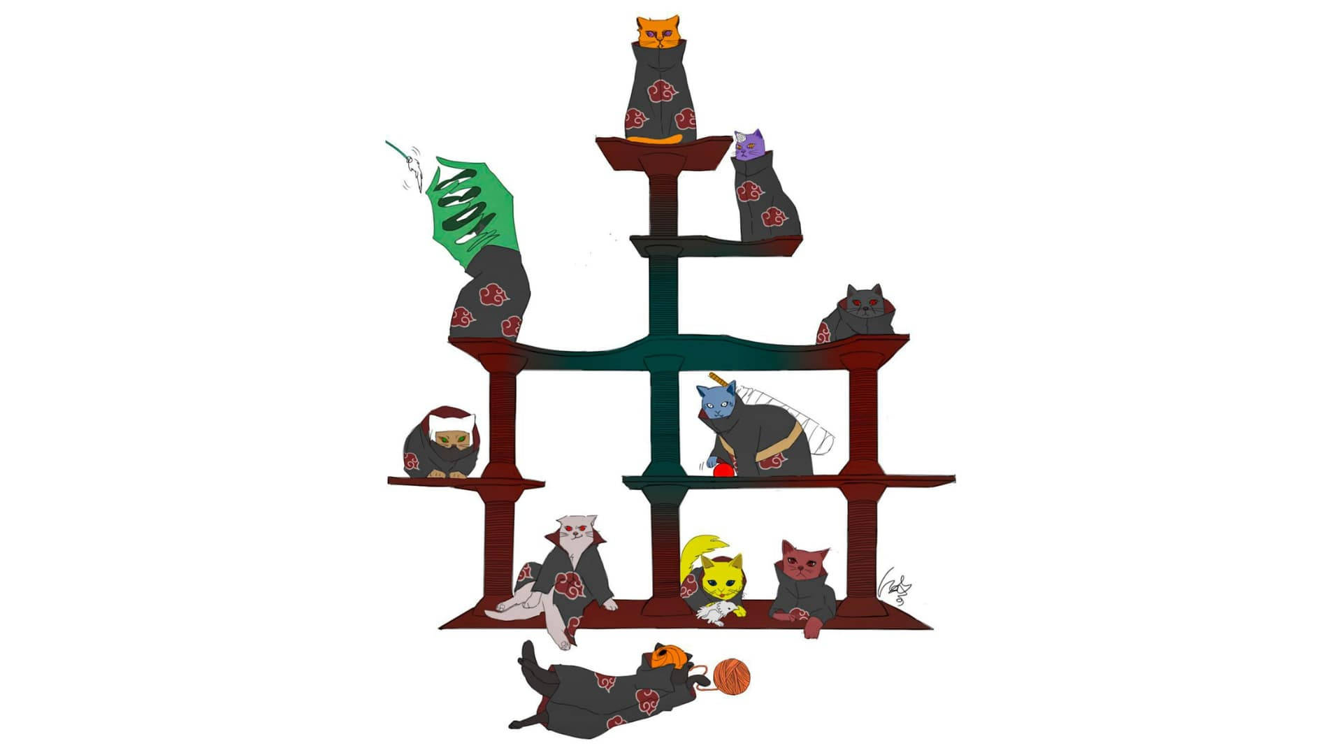 고양이 아카츠키 PC 배경화면